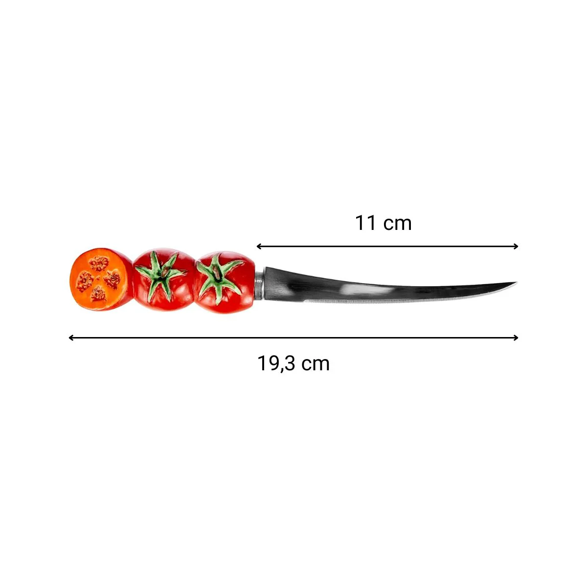 Lot de 4 couteaux à tomates lame crantée 11 cm Fackelmann - Image 3