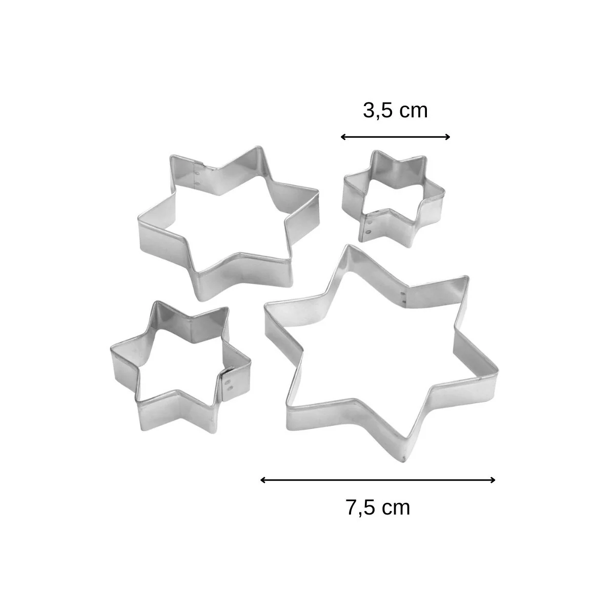 Lot de 4 emporte-pièces de Noël en forme d'étoiles Zenker Emporte-pièces - Image 3