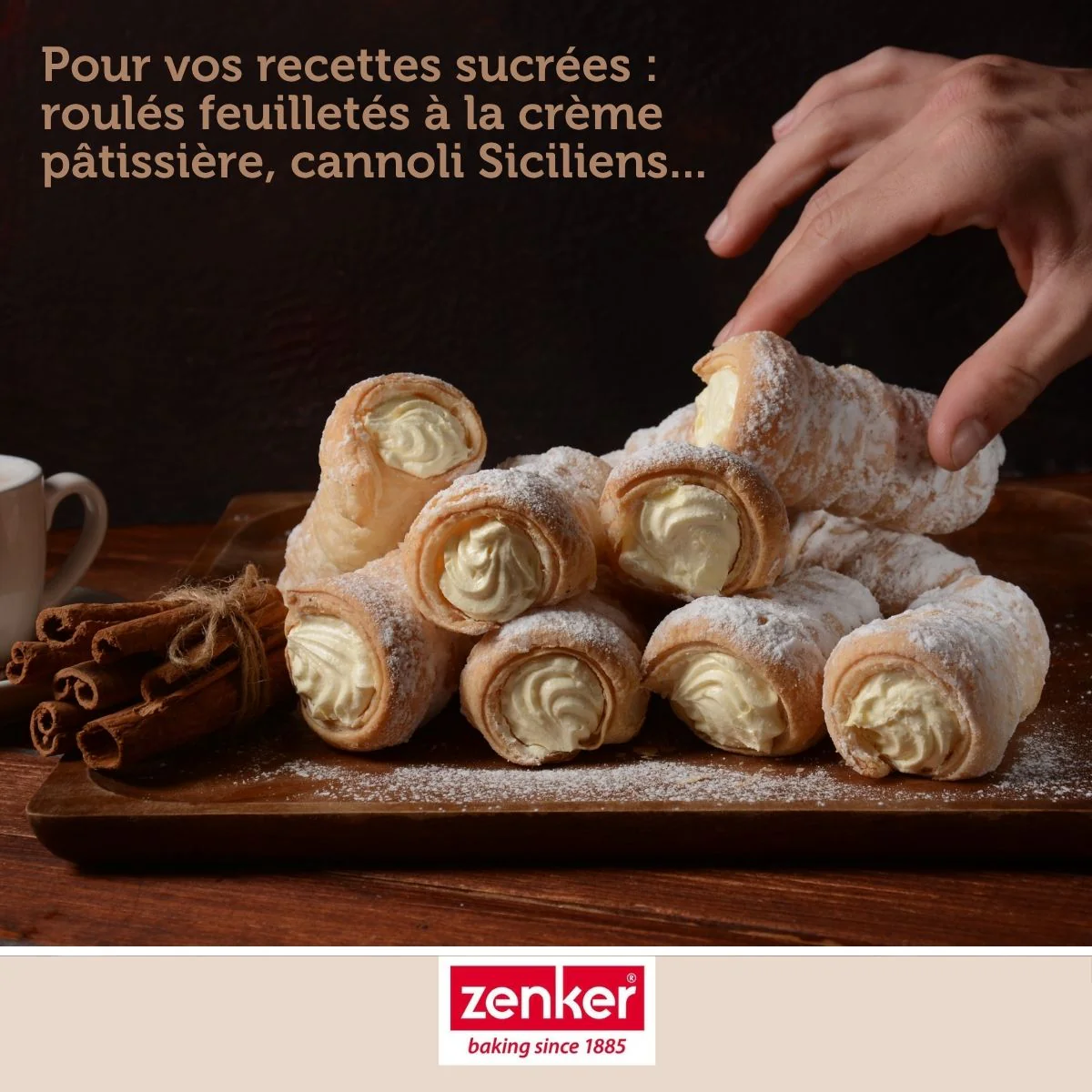 Lot de 4 moules à gâteau en tube 13 x 2,5 cm Zenker - Image 4