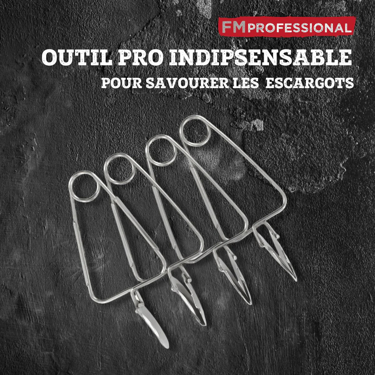 Lot de 4 pinces à escargot FM Professional - Image 6