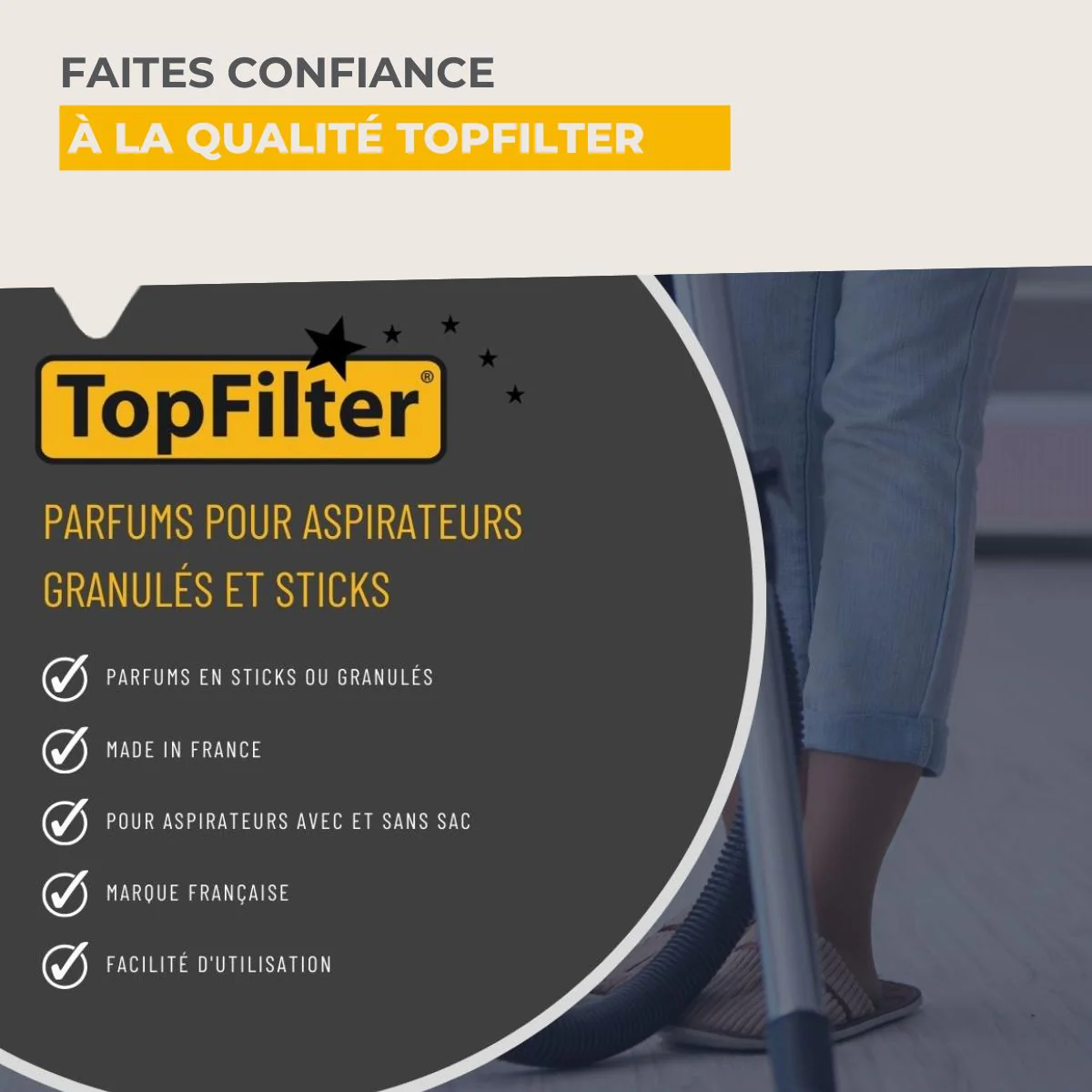 Lot de 4 sachets de parfum pour aspirateur odeur menthe/eucalyptus TopFilter - Image 7
