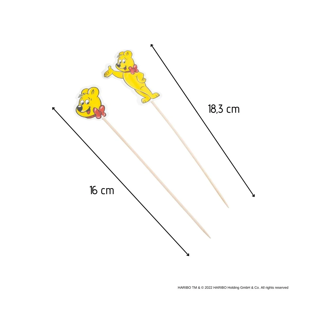 Lot de 48 piques décorés Zenker Haribo - Image 3