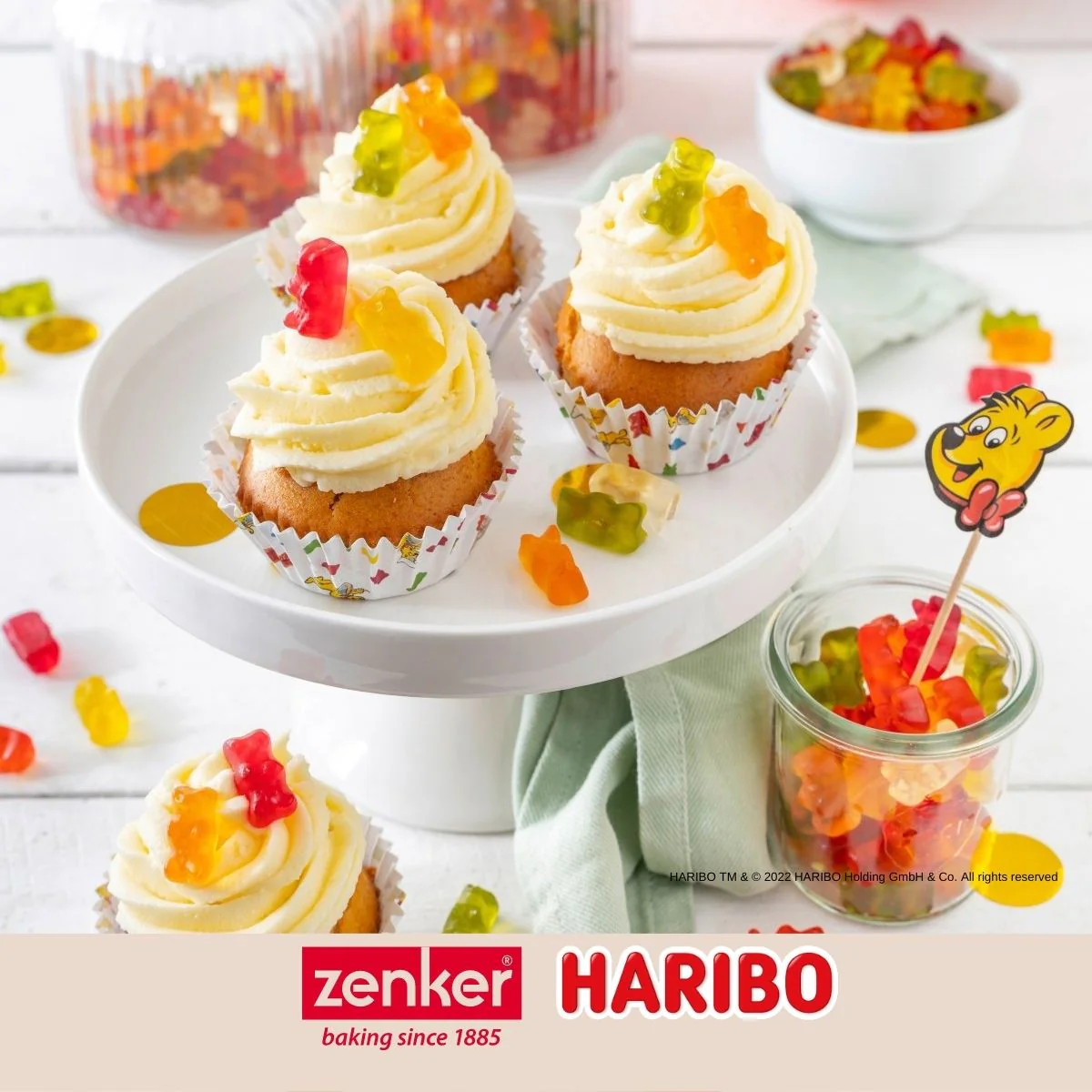 Lot de 48 piques décorés Zenker Haribo - Image 5