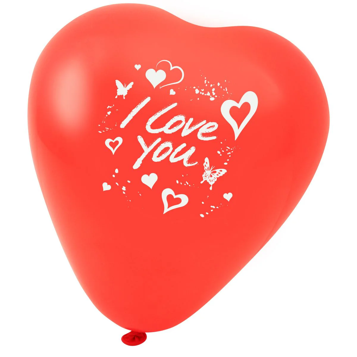 Lot de 5 ballons de baudruche cœur rouge avec inscription Fackelmann Nature - Image 5