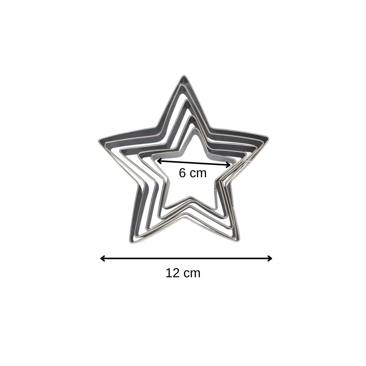Lot de 5 emporte-pièces de Noël en forme d'étoile Zenker Emporte-pièces - Image 3