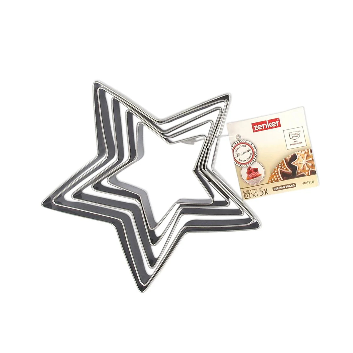 Lot de 5 emporte-pièces de Noël en forme d'étoile Zenker Emporte-pièces - Image 5