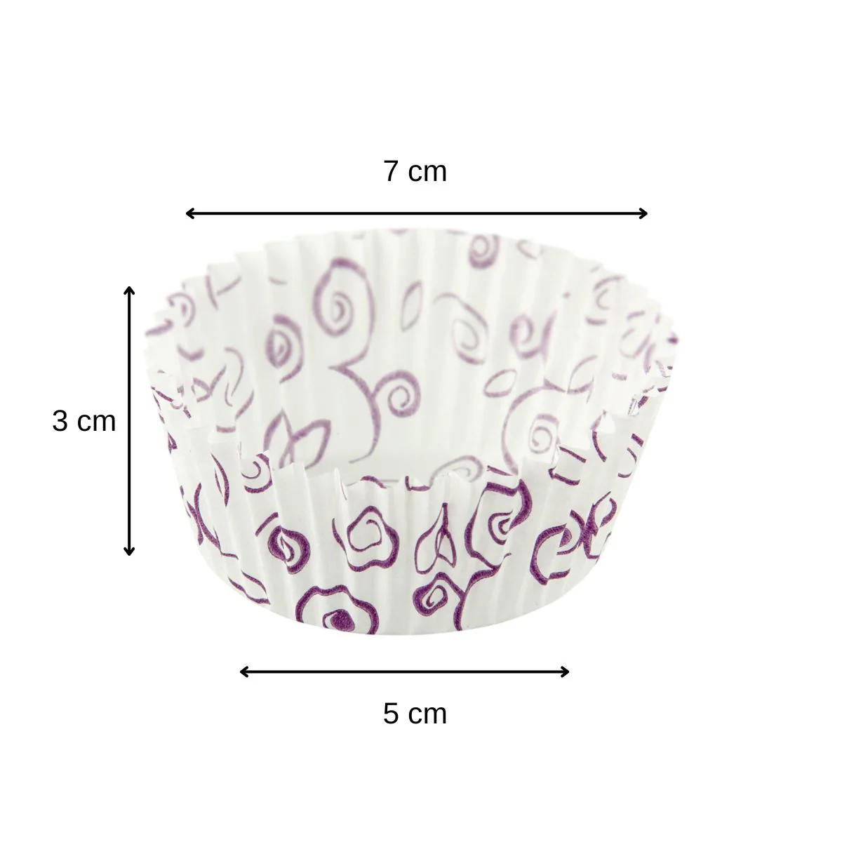 Lot de 50 moules à muffins en papier motif fleur violette 7 cm Zenker Smart Pastry - Image 3