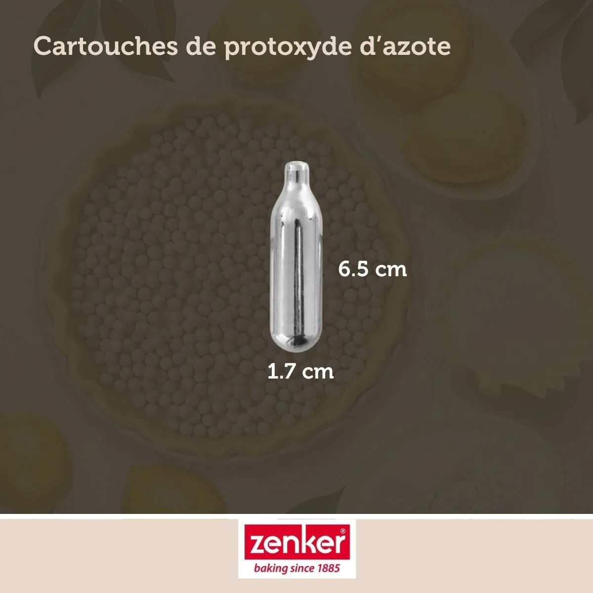 Lot de 6 cartouches de protoxyde d'azote pour siphon à Chantilly Zenker - Image 4