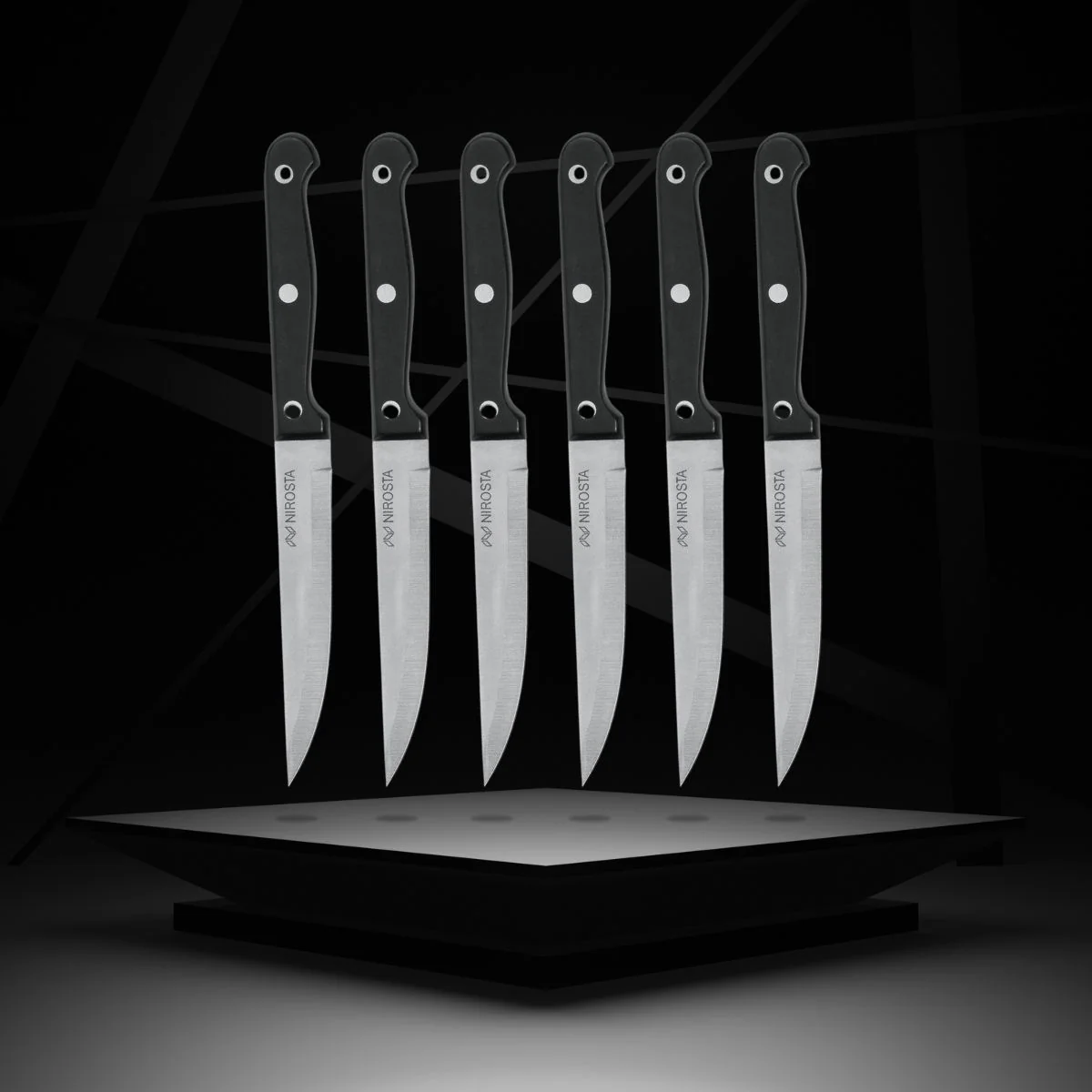 Lot de 6 couteaux à steak Nirosta Mega 21 cm - Image 4