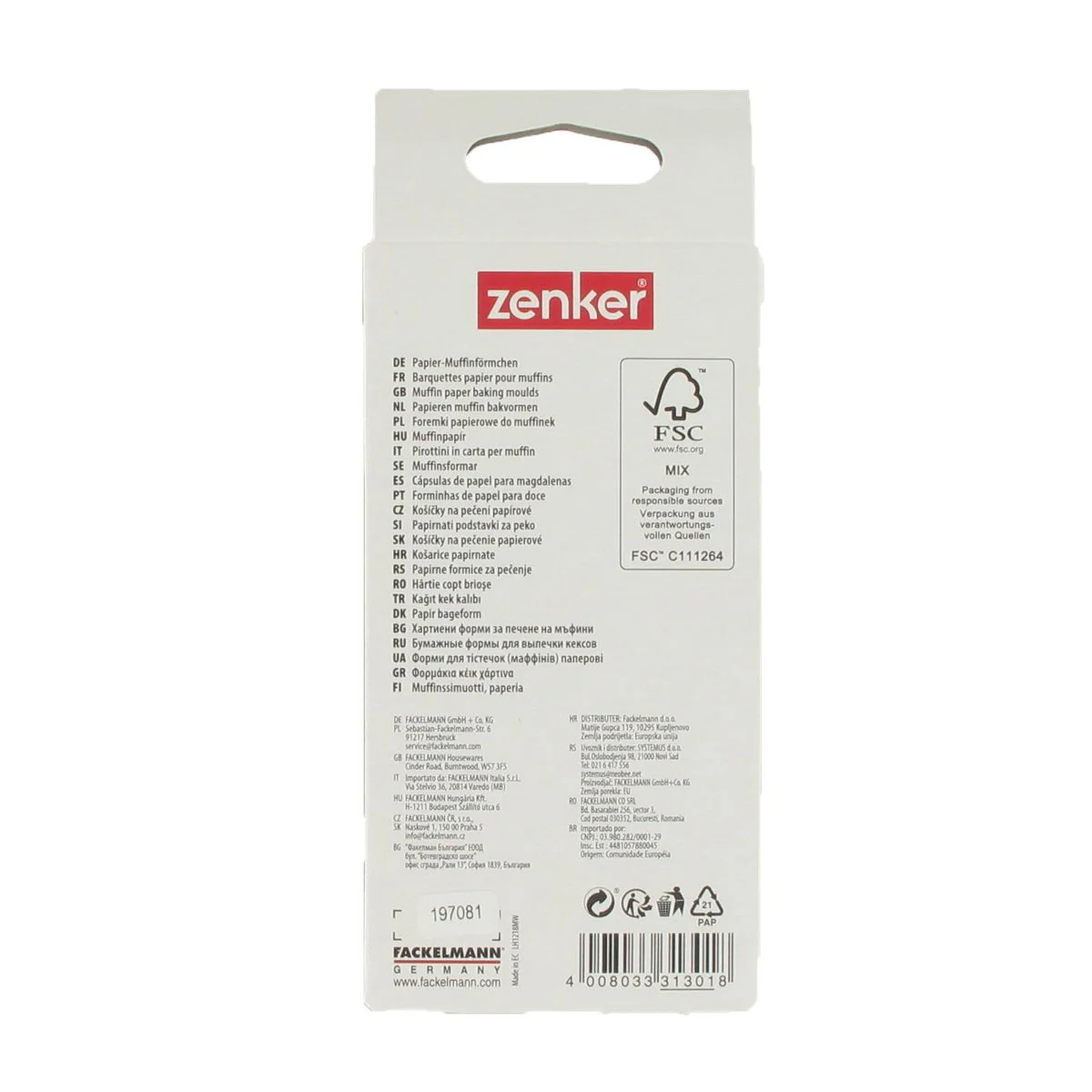Lot de 75 moules à muffins en papier 5 cm Zenker Smart Pastry - Image 7