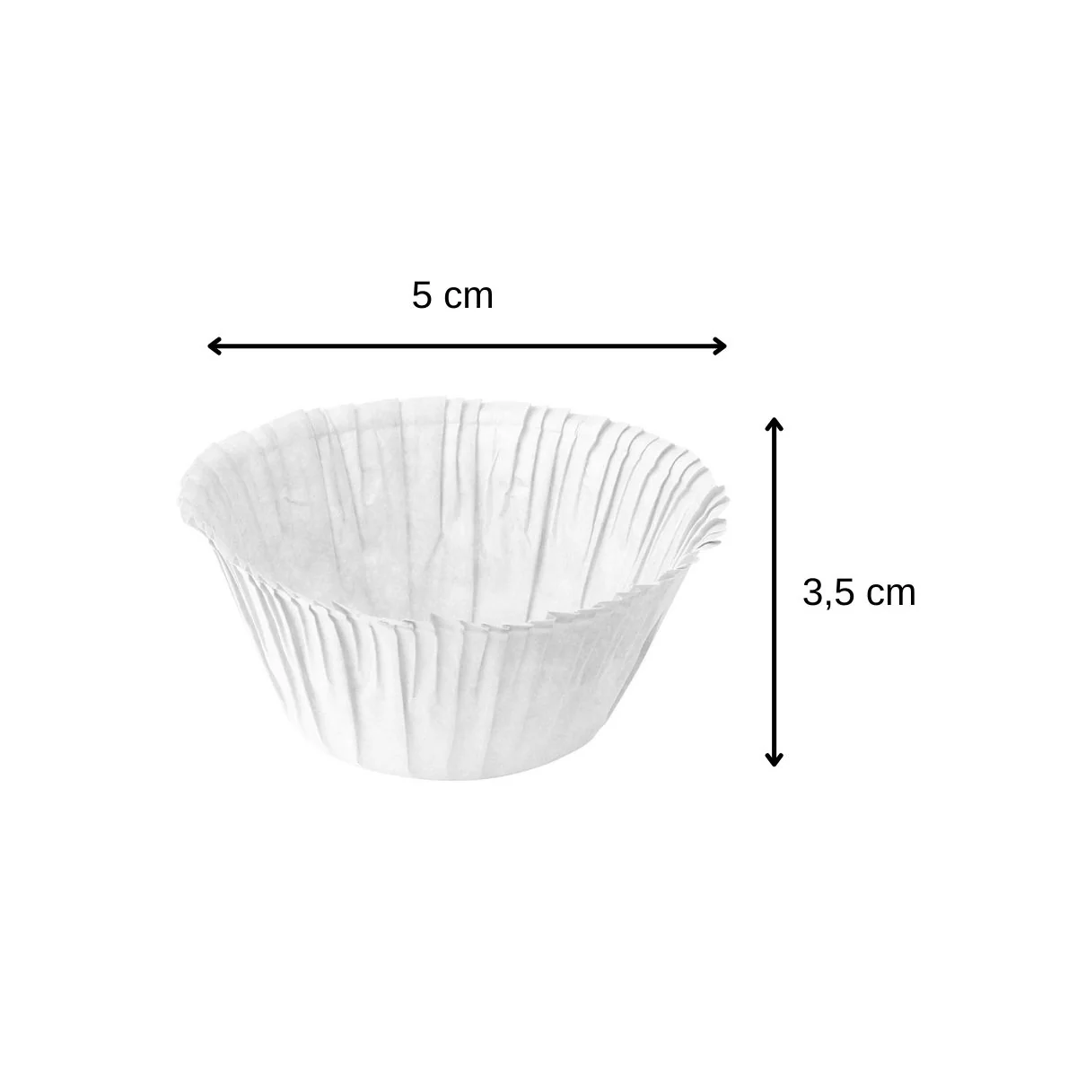 Lot de 90 moules à muffins en papier blanc épais 7,5 cm Zenker Smart Pastry - Image 3