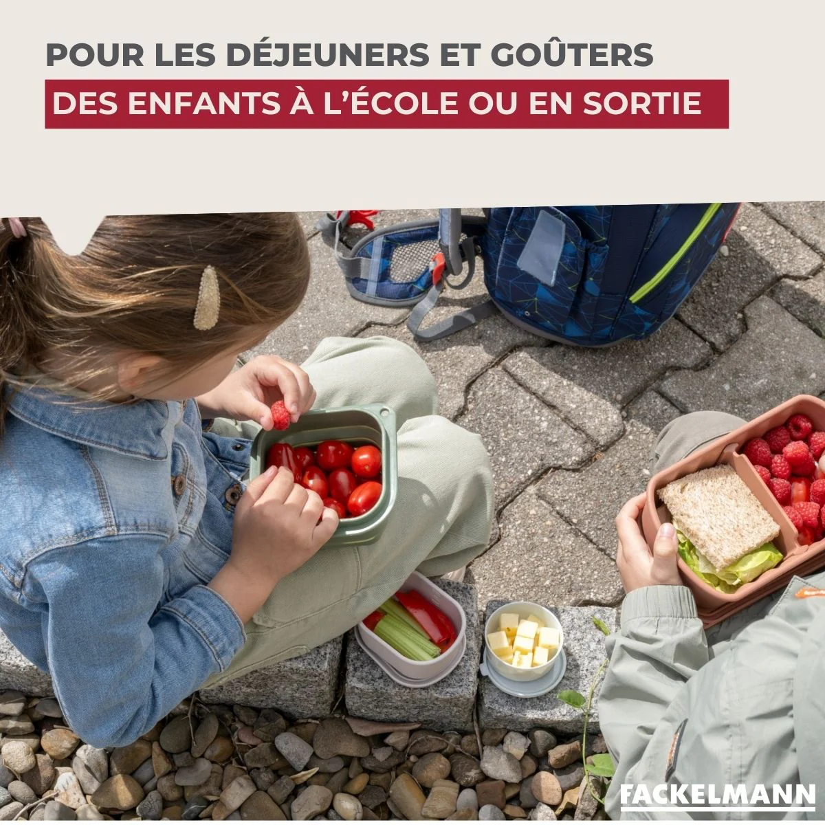 Lot de 1 boite de rangement collation 3 petites boites alimentaires Fackelmann Storage - Image 5