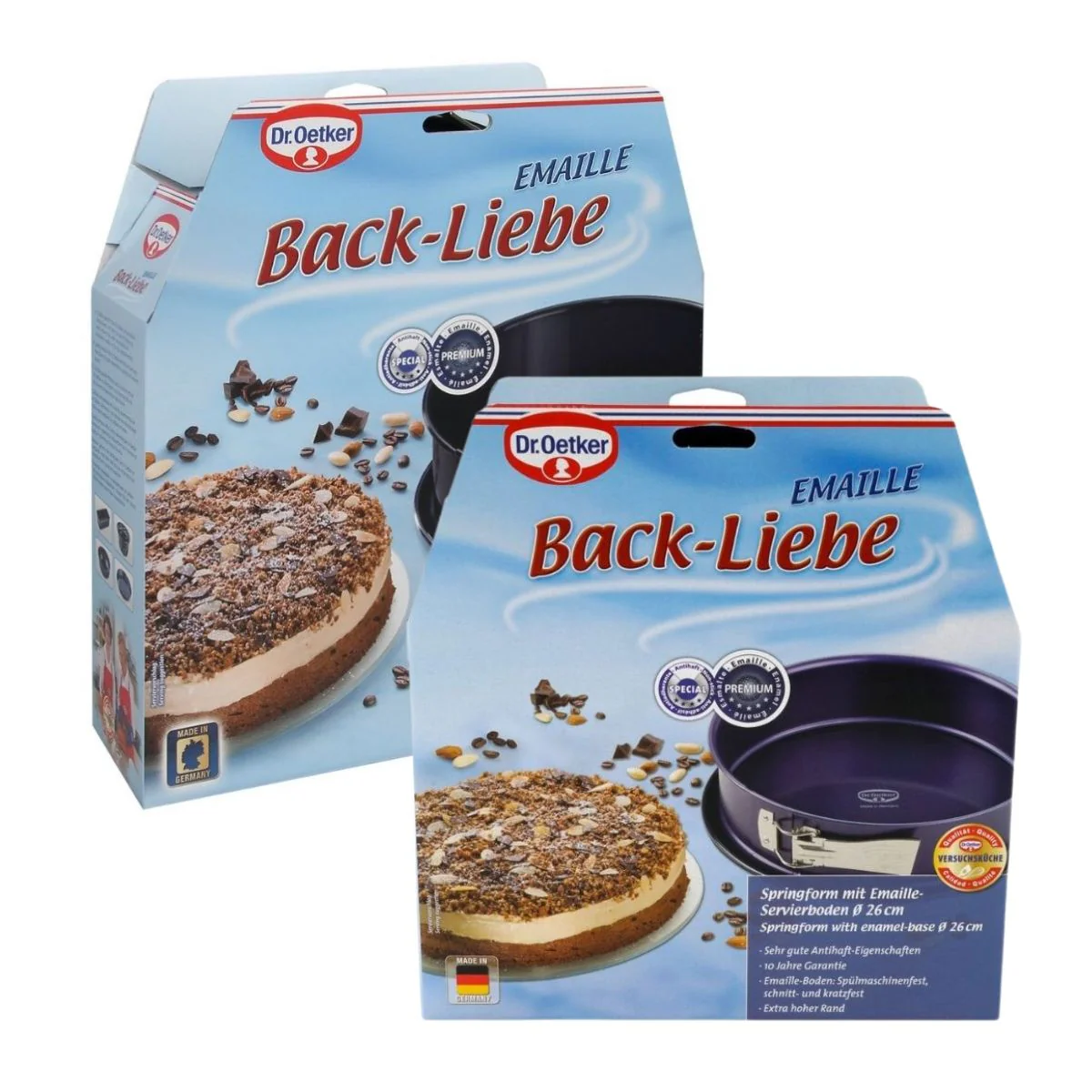 Ensemble de moule à manqué à charnière 26 et 28 cm Dr. Oetker Back Liebe - Image 4