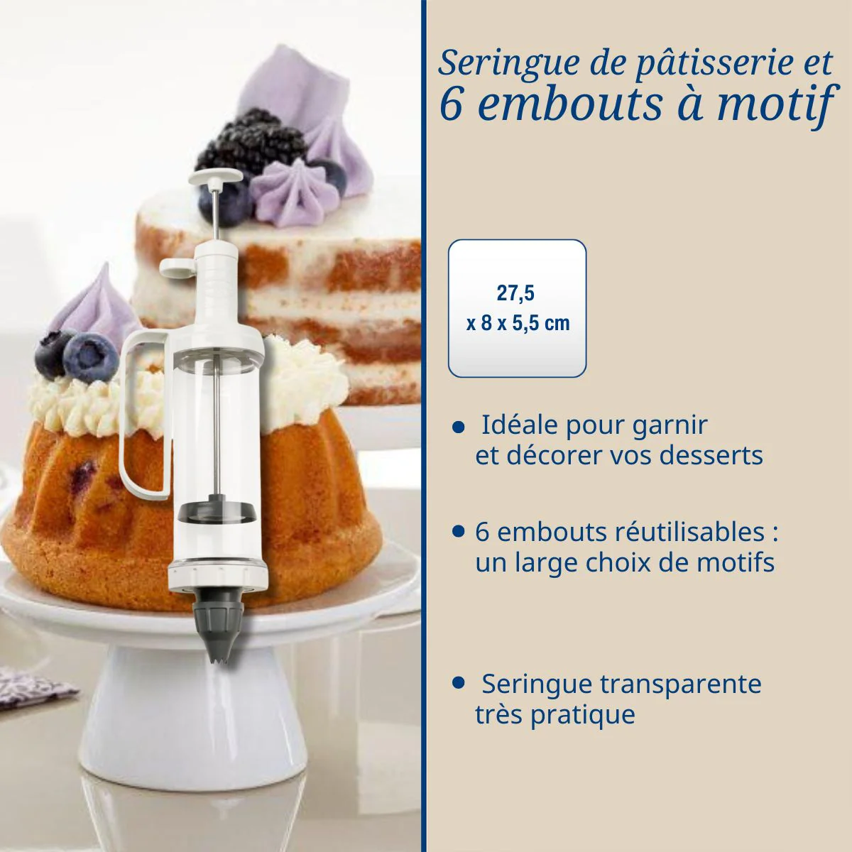 Lot verre doseur et seringue à pâtisserie Dr. Oetker Baker Edition - Image 4
