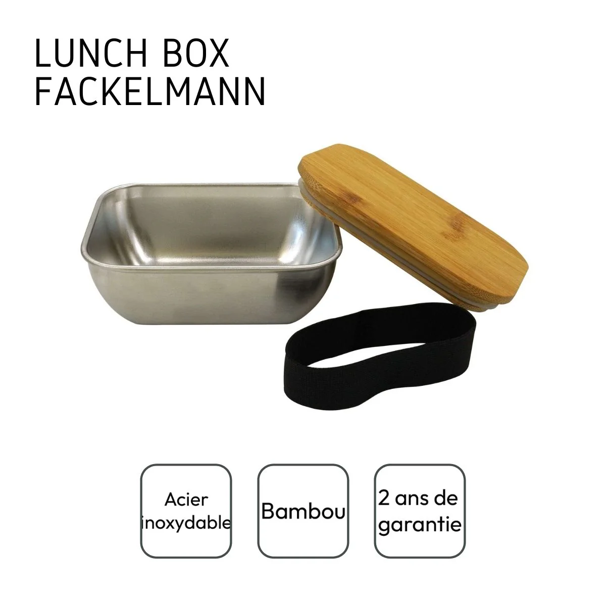 Lunch box inox pour micro-ondes de 700 ml Fackelmann - Image 4