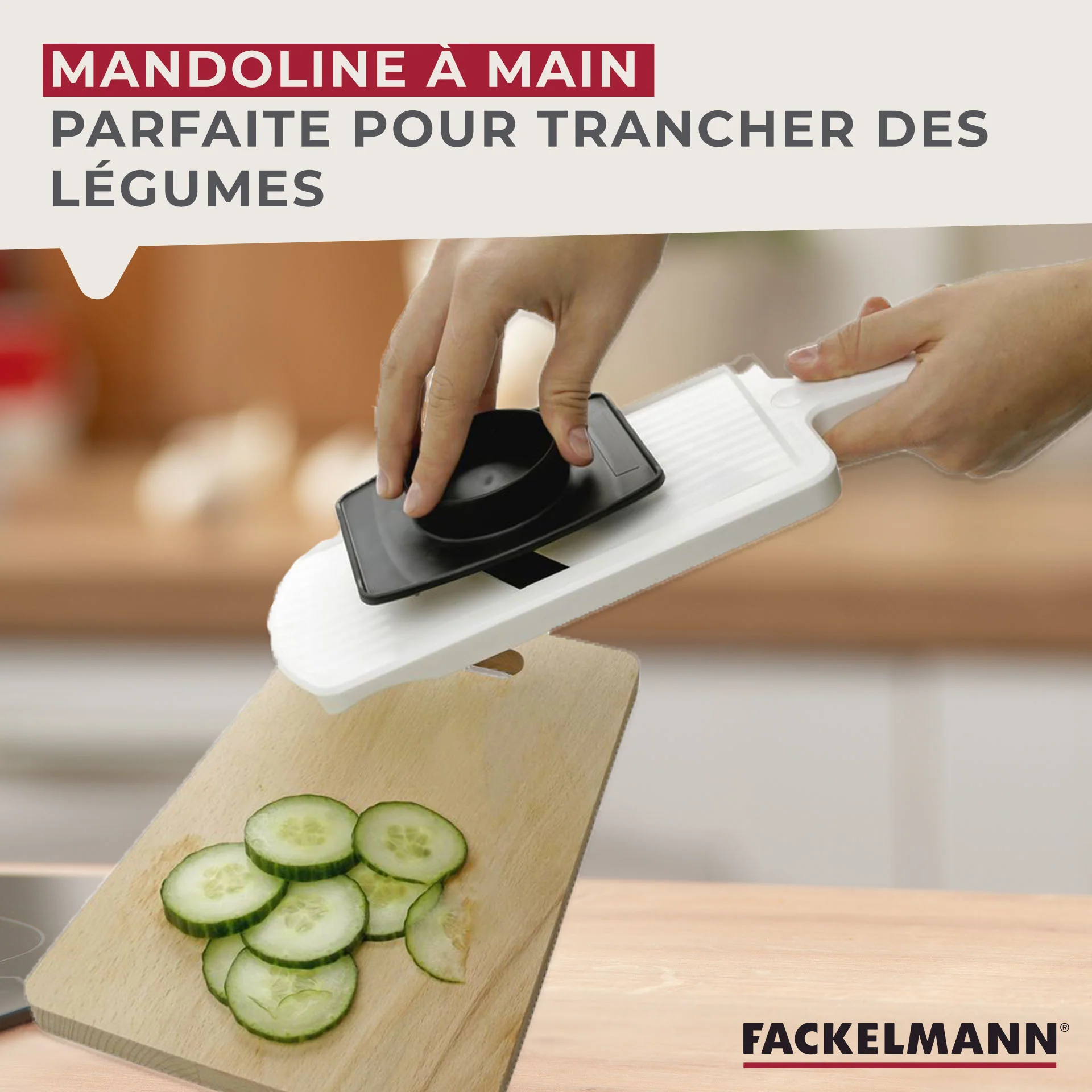 Mandoline professionnelle réglable jusqu'à 6 mm Fackelmann Handmade Tradition - Image 3