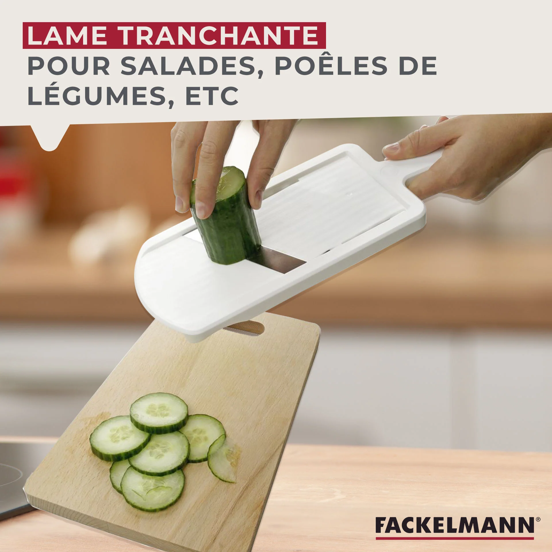 Mandoline professionnelle réglable jusqu'à 6 mm Fackelmann Handmade Tradition - Image 4