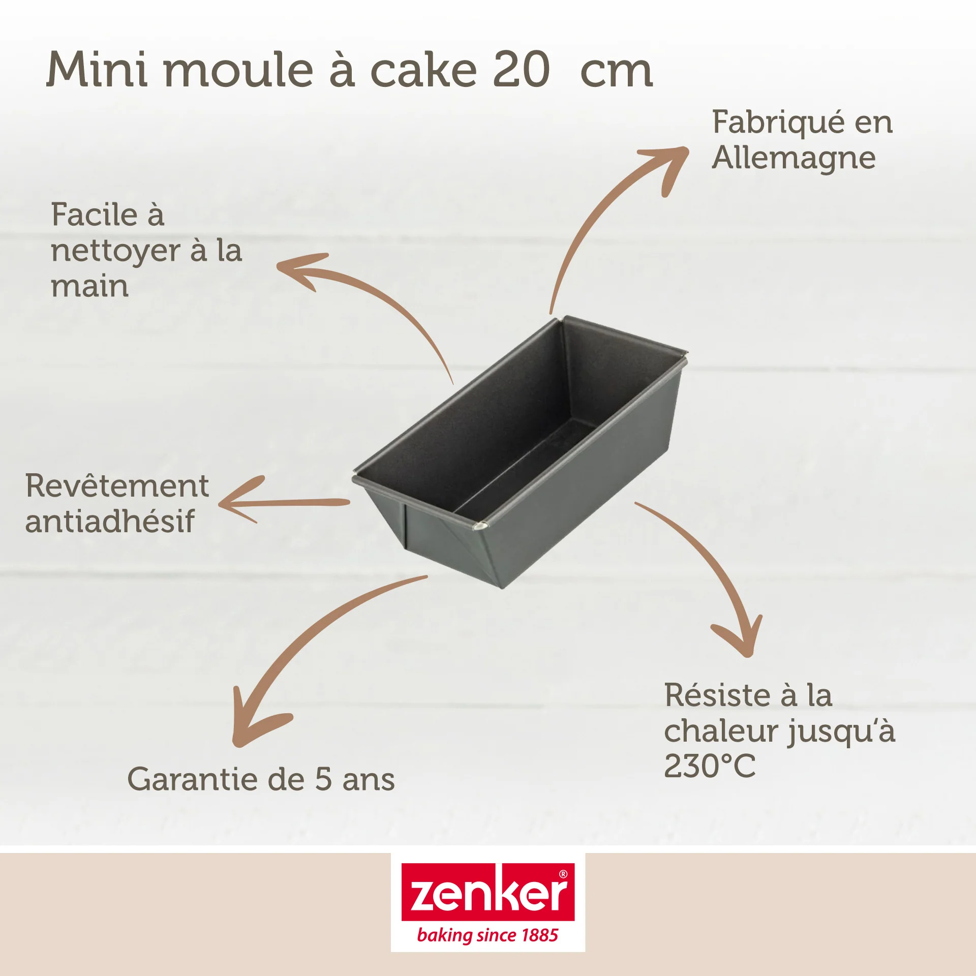 Moule à cake 20 cm Zenker Special Mini - Image 3