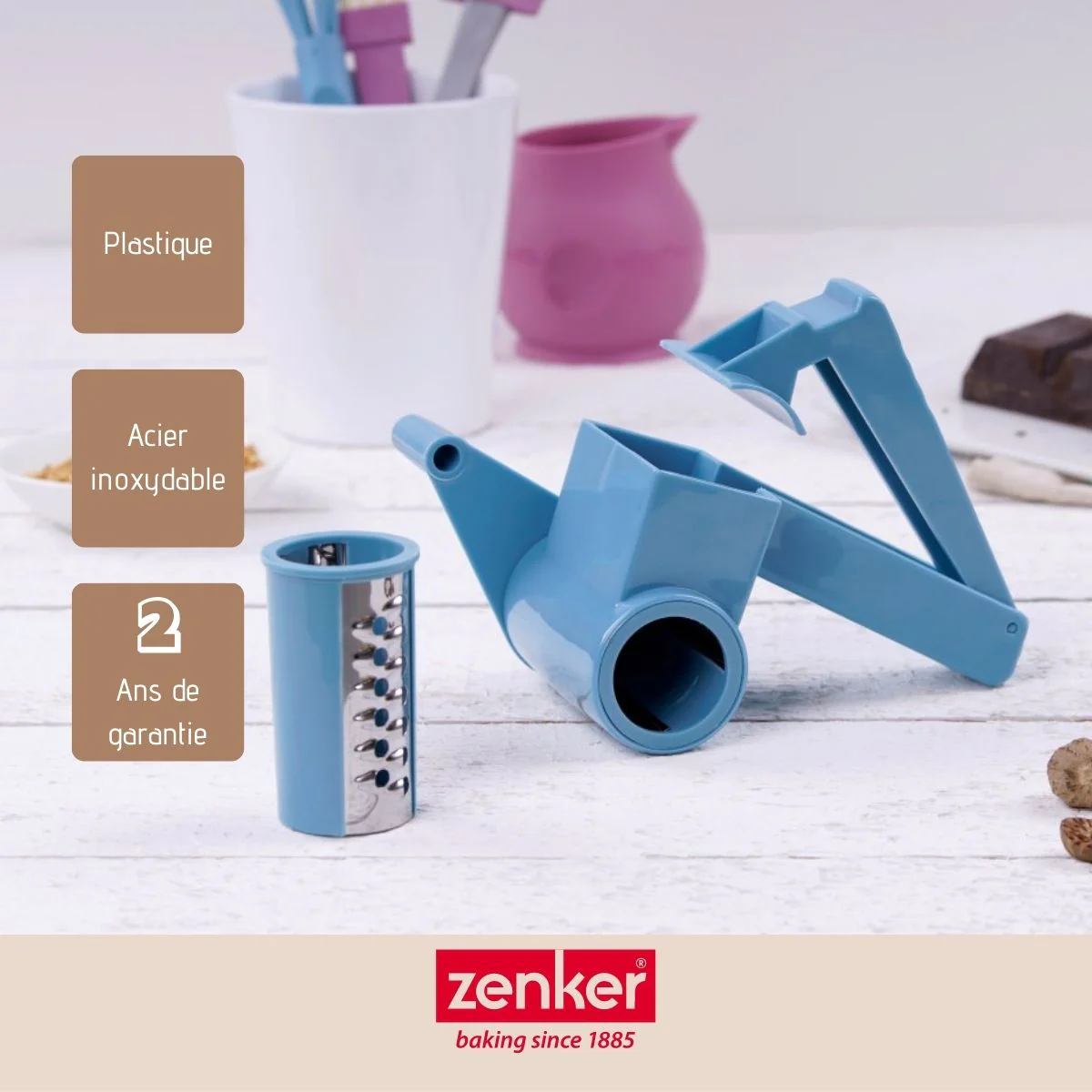 Mini moulin râpe pour chocolat Zenker Sweet Sensation - Image 4
