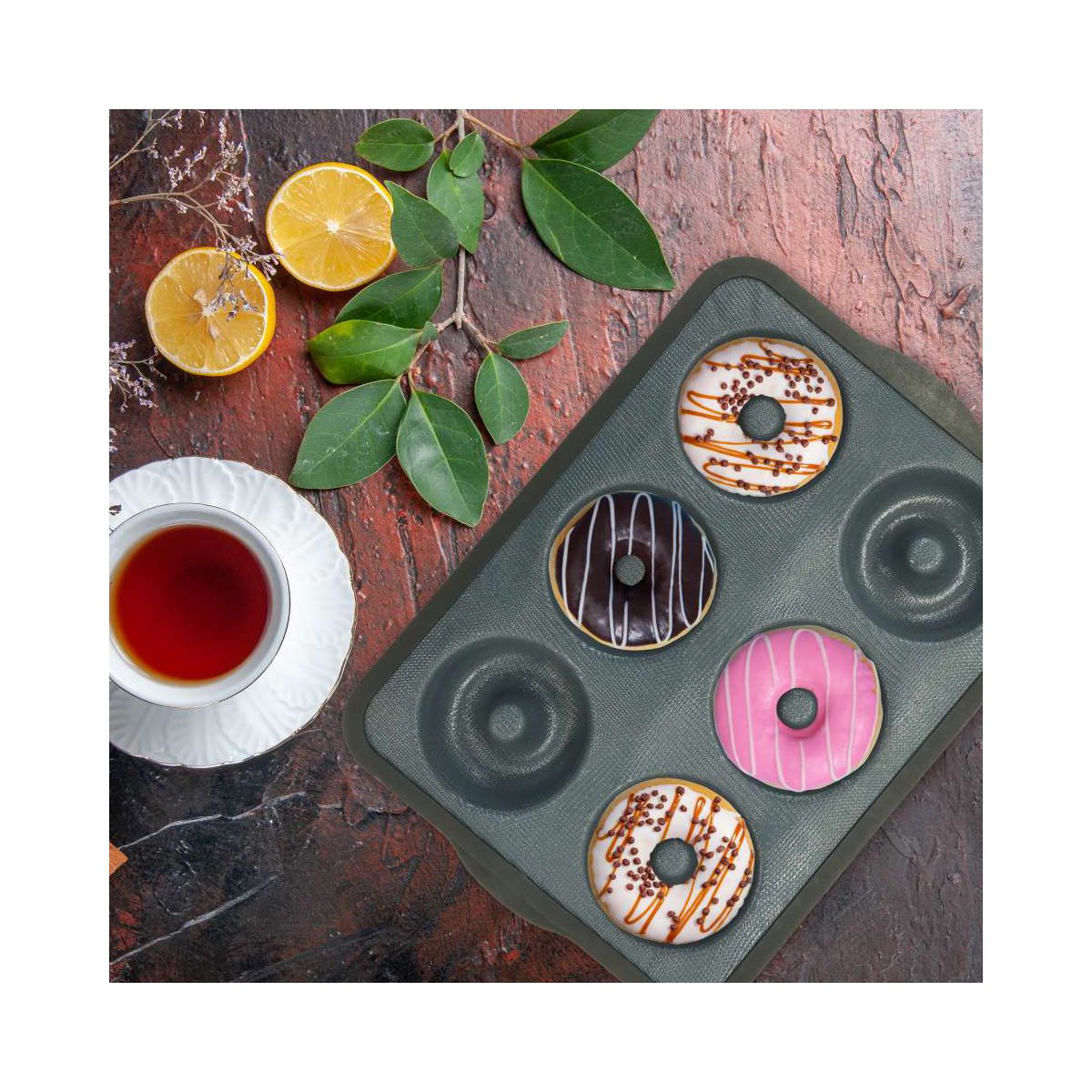 Moule 6 donuts 36 x 26 cm Zenker Silicone fibre de verre - Image 2
