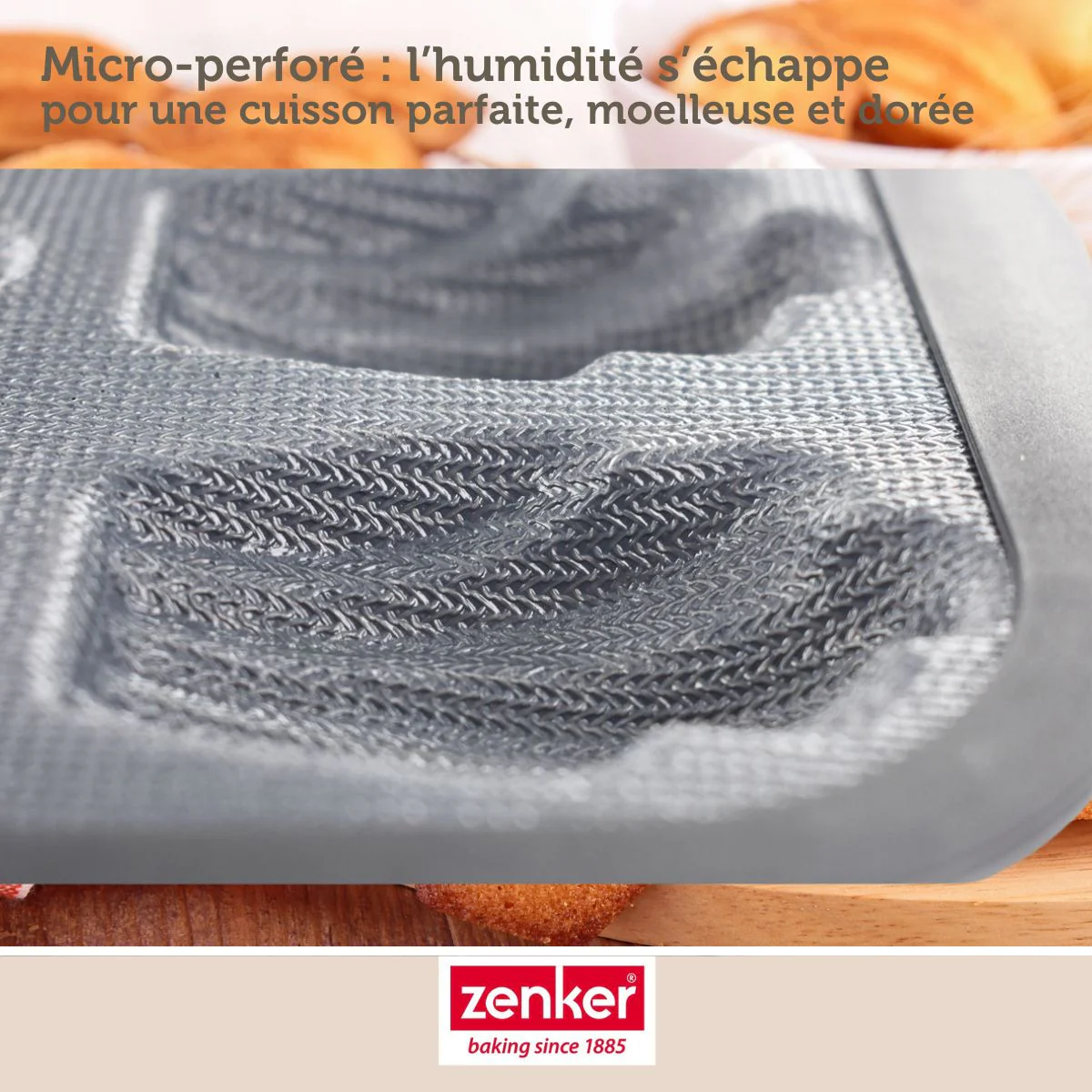 Moule 9 madeleines 28 x 18 cm Zenker Silicone fibre de verre - Image 4