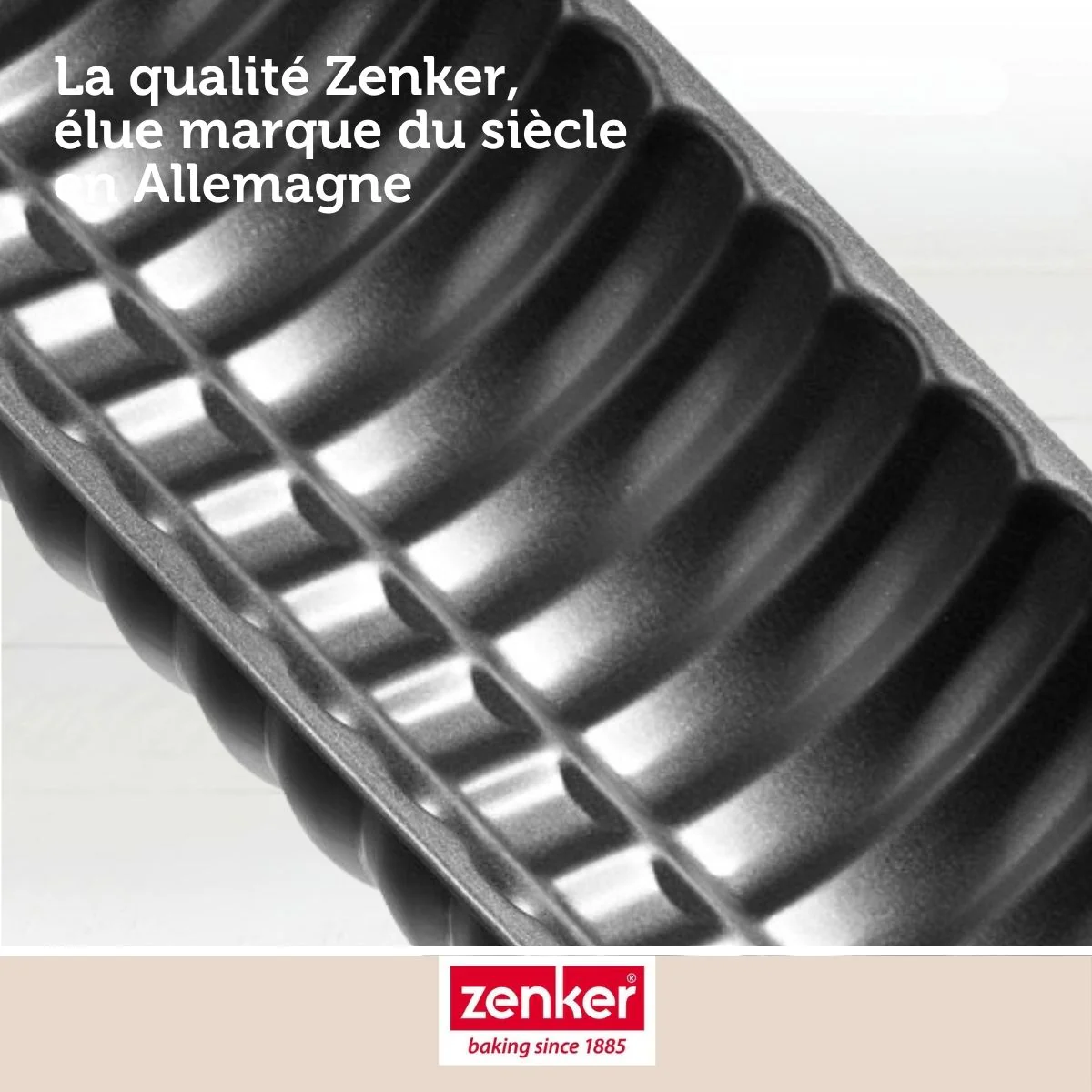 Moule à bûche de Noël 32 x 12,5 cm Zenker Black Metallic - Image 6