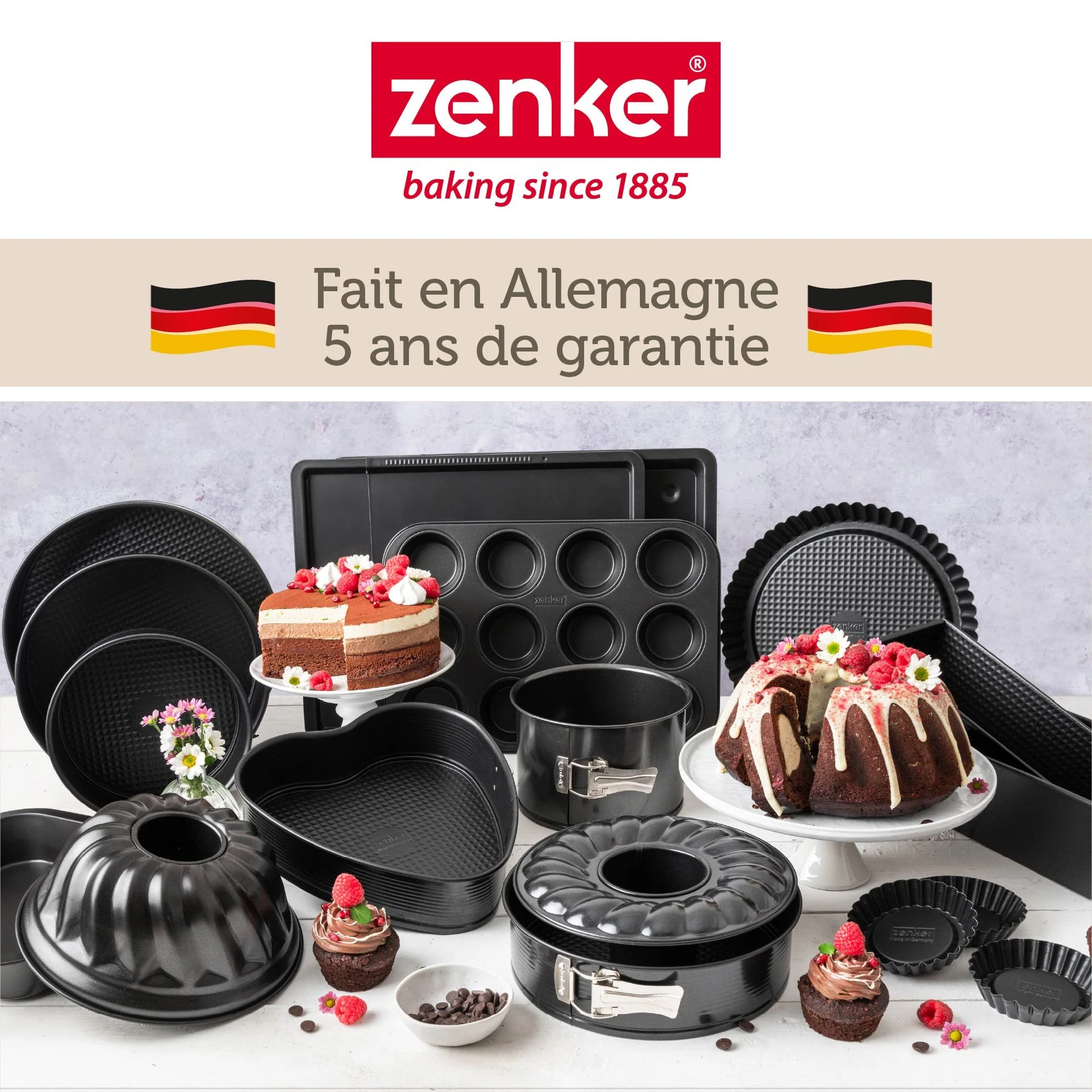 Moule à cake 35 x 11,5 x 7 cm Zenker PerfectBack+ - Image 7