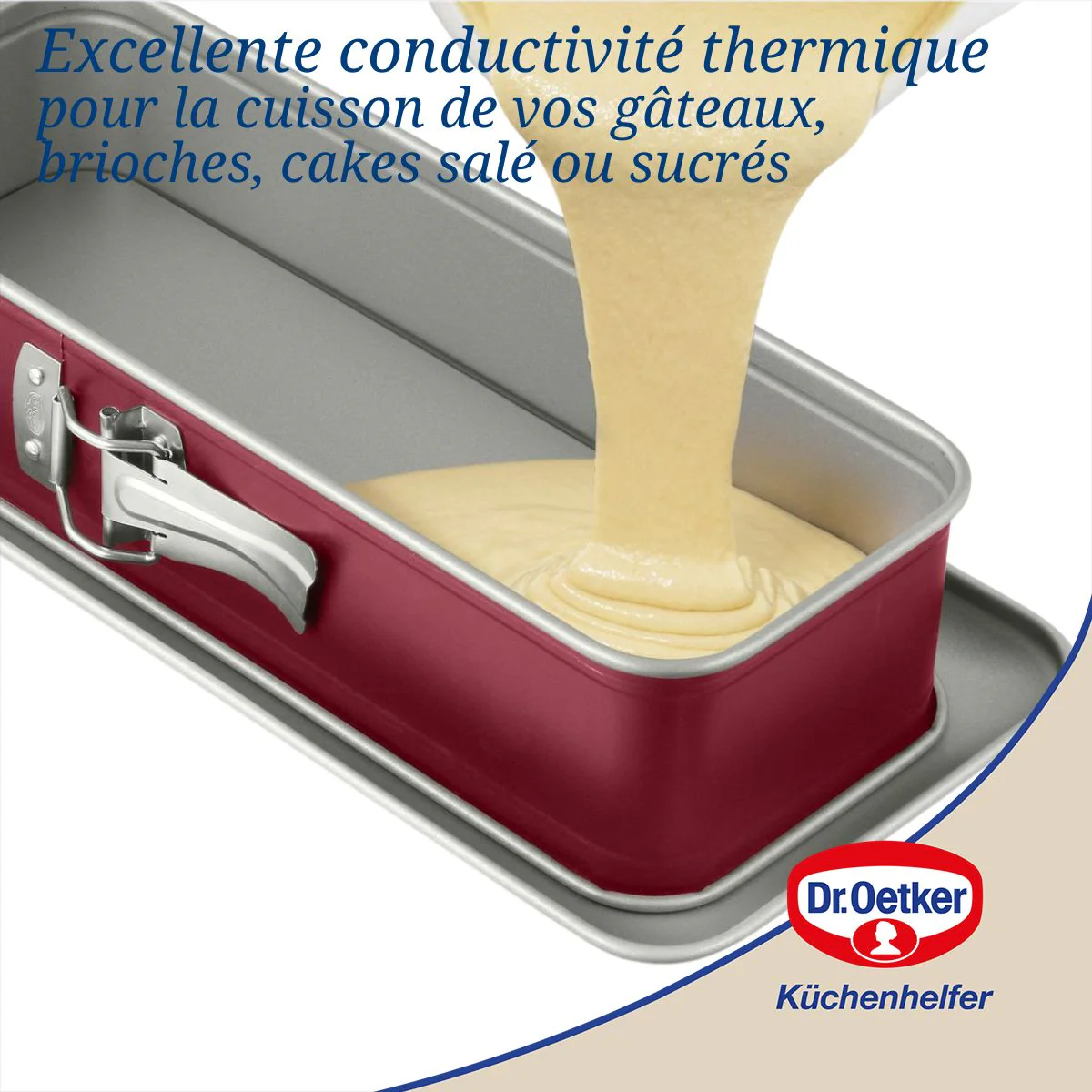 Moule à cake à charnière 30 cm Dr Oetker Back-Liebe Bicolor - Image 4