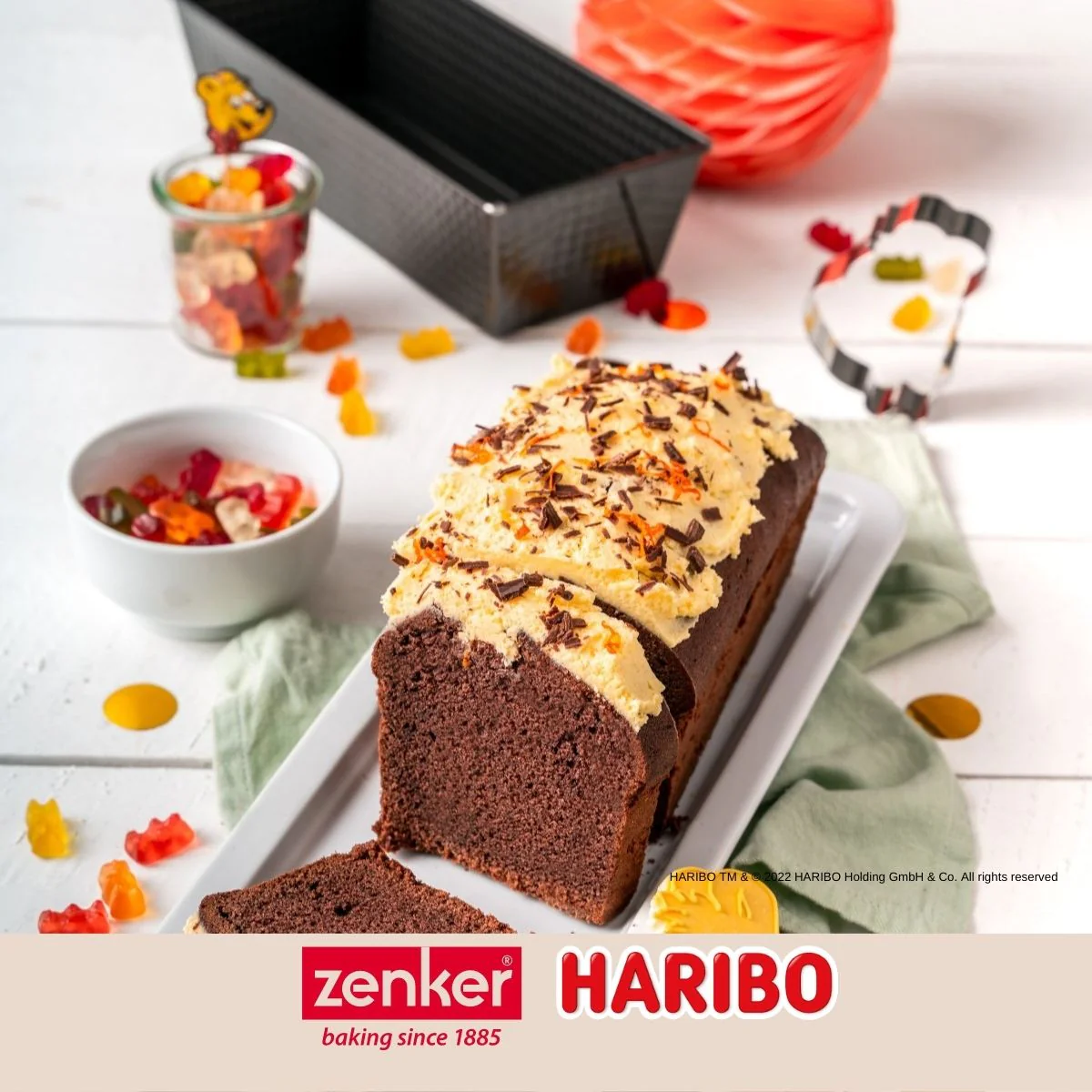 Moule à cake 25 cm avec emporte-pièce Zenker Haribo - Image 7