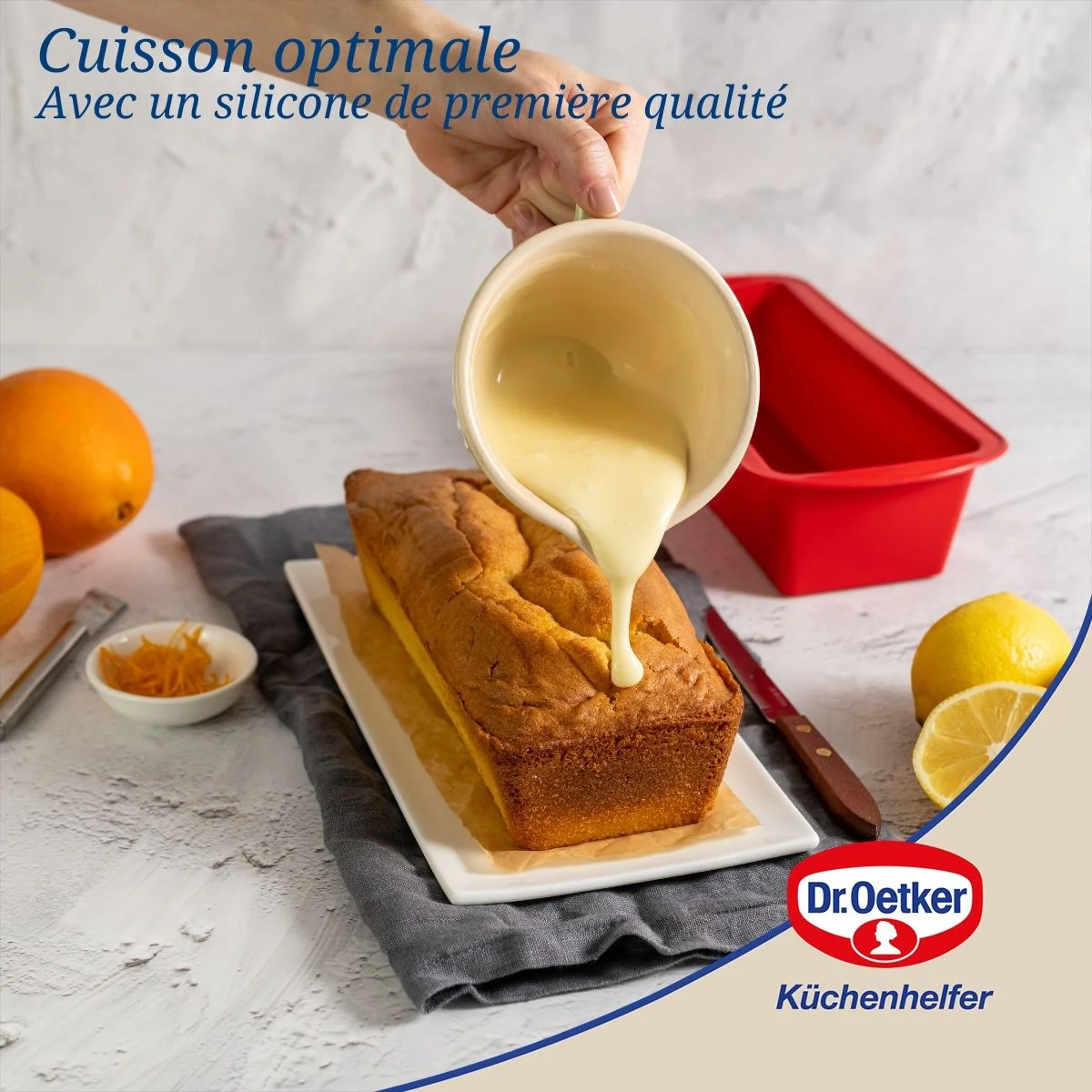 Moule à cakes en silicone 24 cm Dr Oetker Flexxibel Love - Image 3