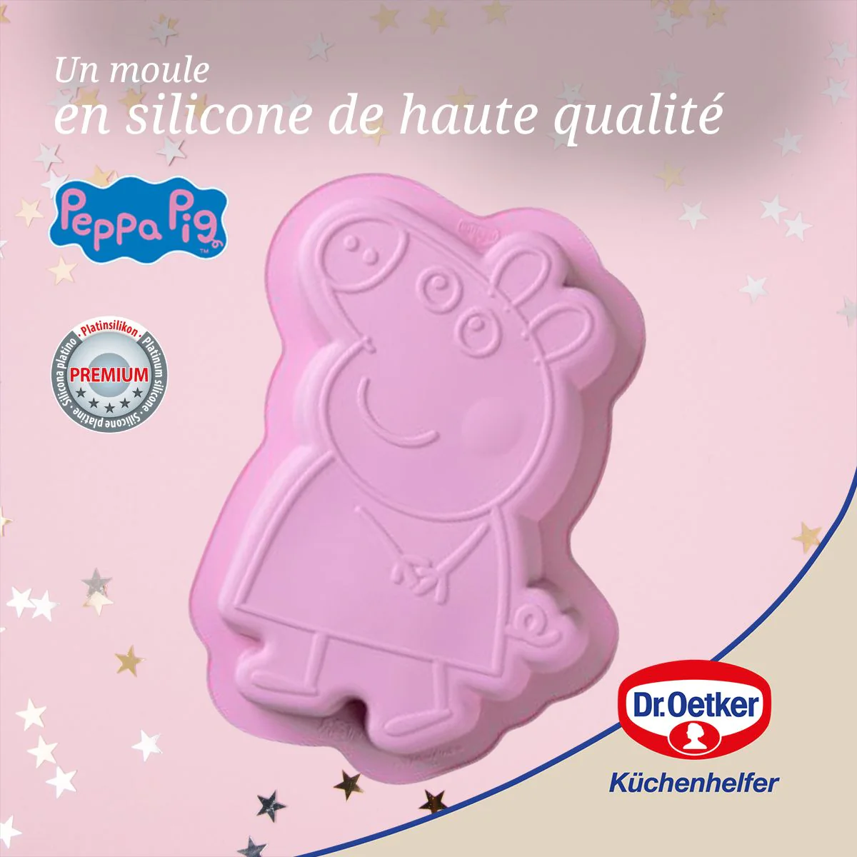 Moule à gâteau silicone 27 x 20 cm Dr. Oetker Peppa Pig - Image 5