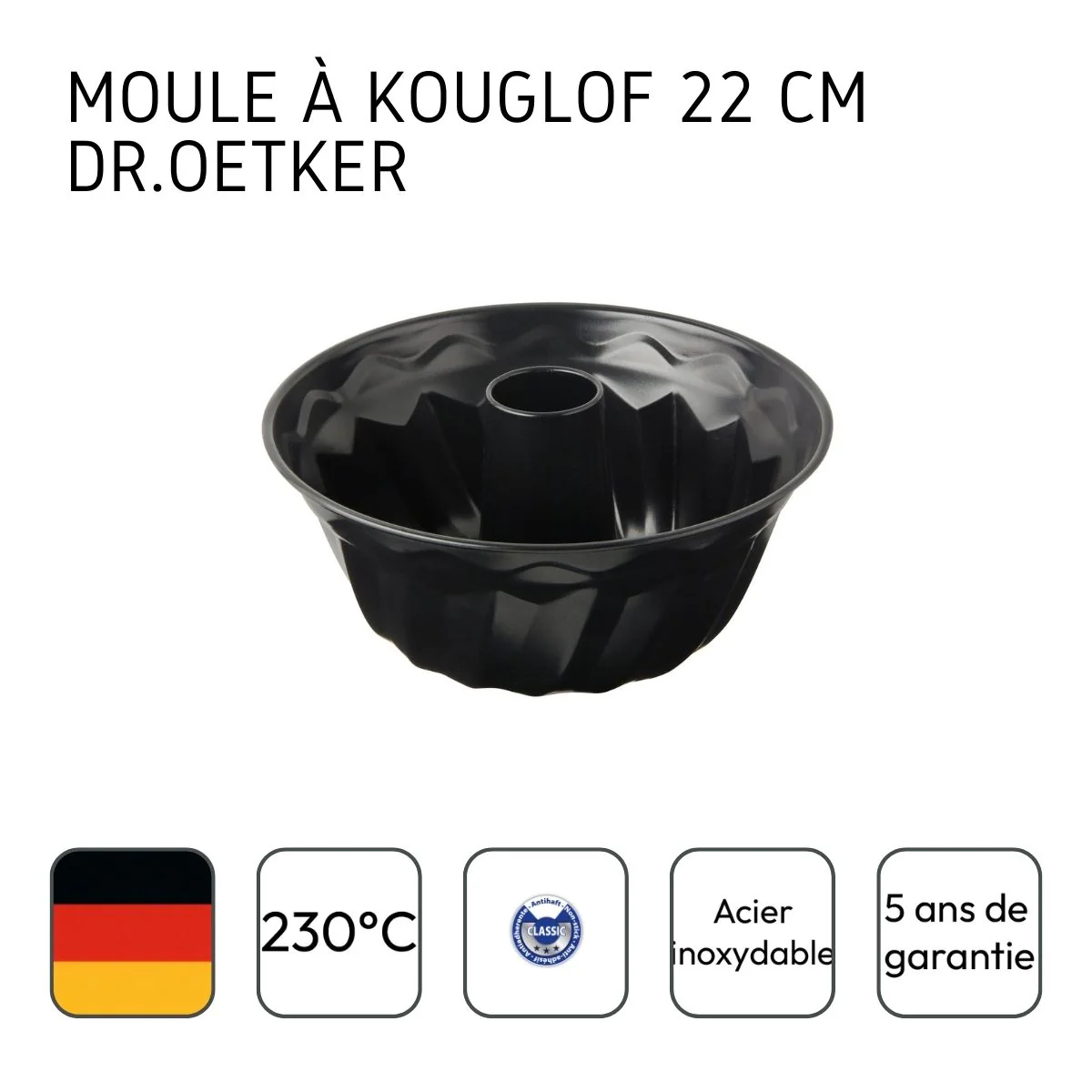 Moule à Kougelhopf 22 cm Dr.Oetker Tradition - Image 4