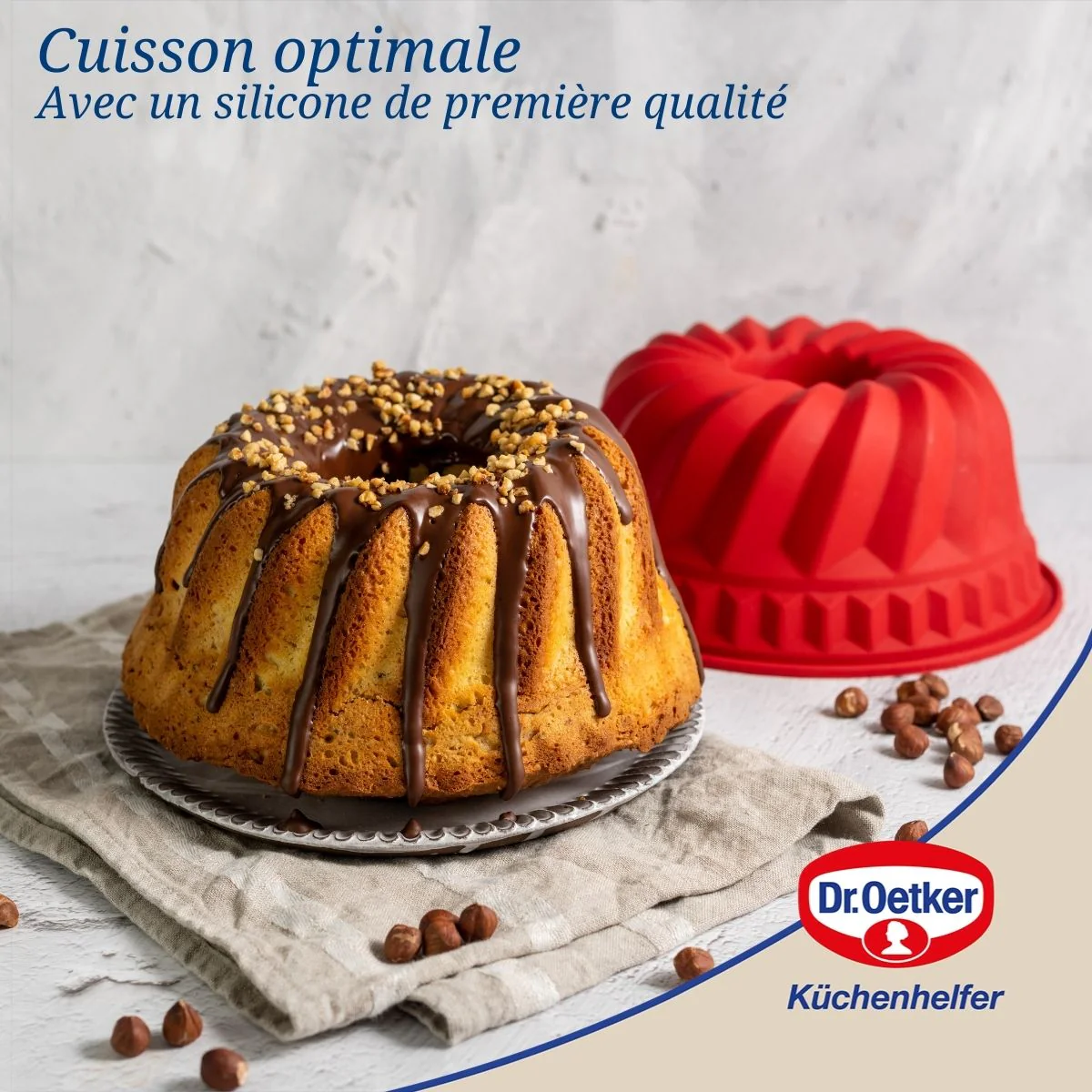 Moule à Kougelhopf 21,5 cm Dr. Oetker Flexxibel Love - Image 3