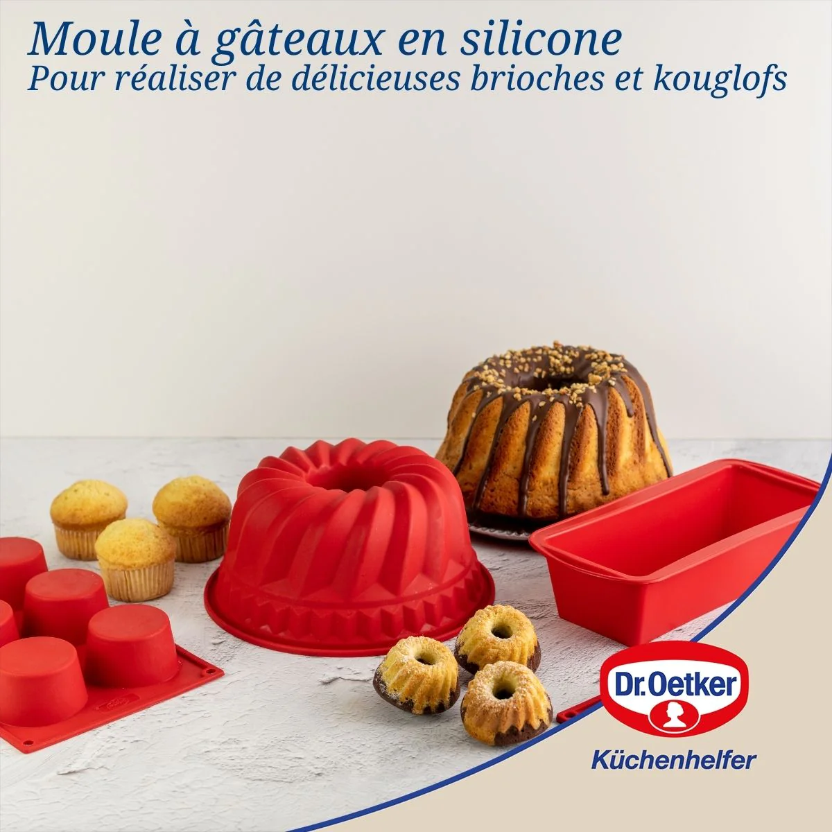 Moule à Kougelhopf 21,5 cm Dr. Oetker Flexxibel Love - Image 4