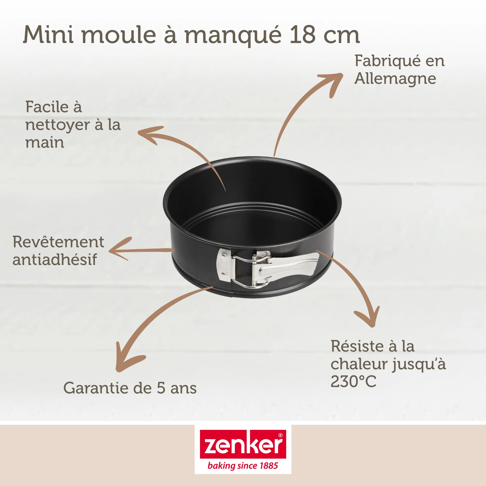 Moule à manqué à charnière 18 cm Zenker Spécial Mini - Image 3