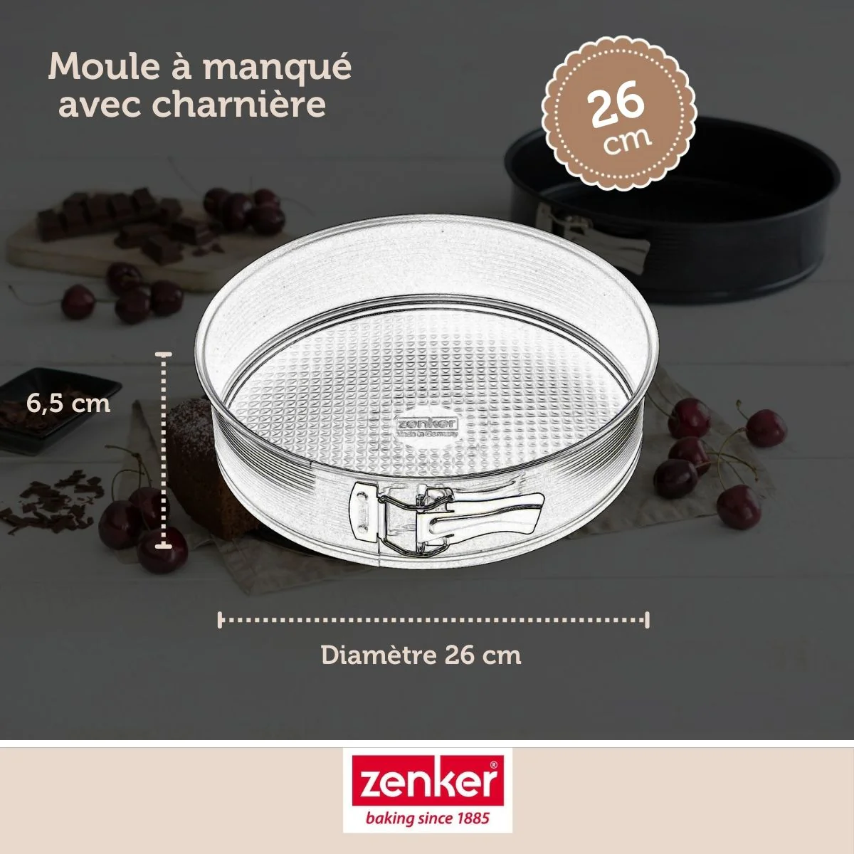 Moule à manqué à charnière 26 cm Zenker Black Metallic - Image 3