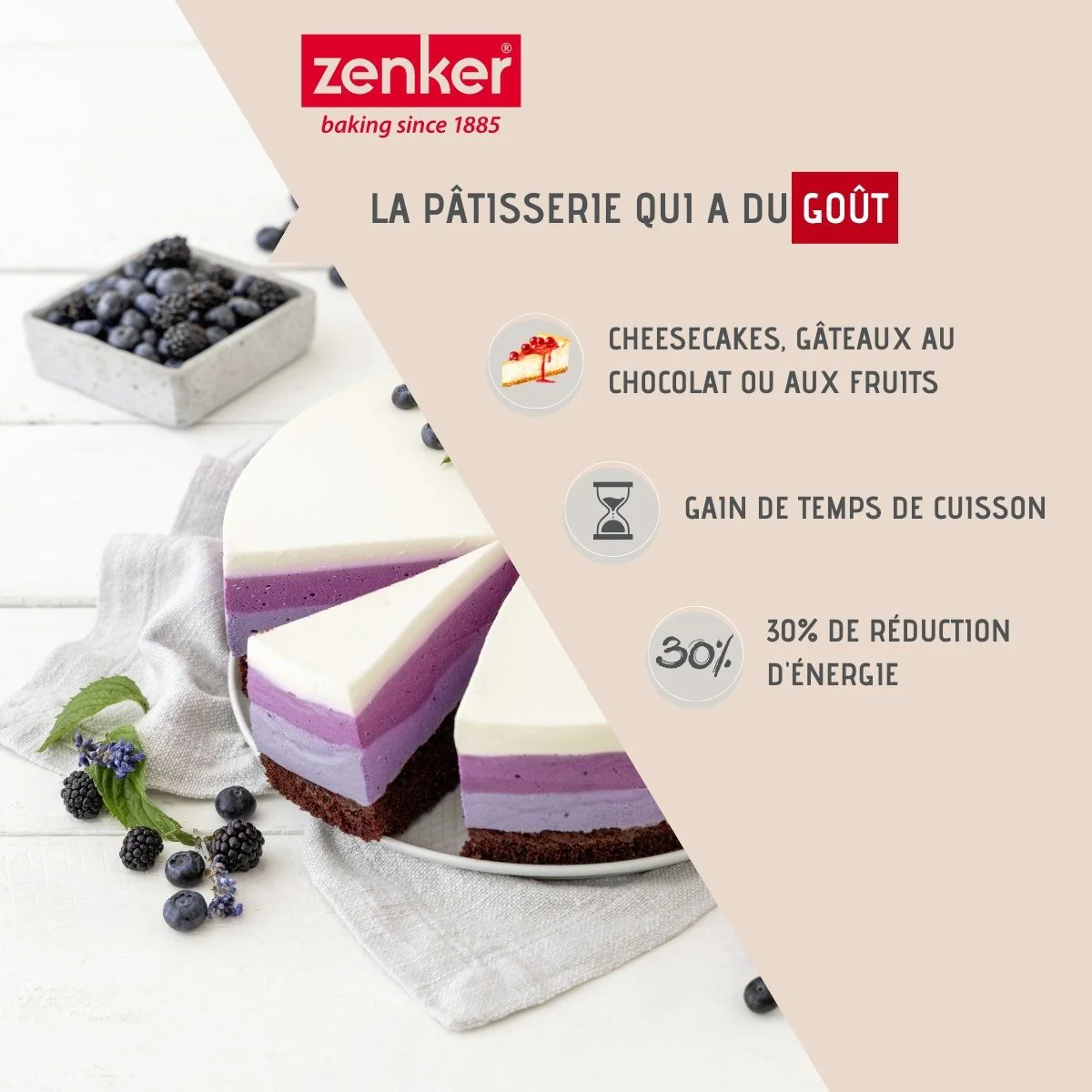 Moule à manqué à charnière en acier 28 cm Zenker Energy - Image 11