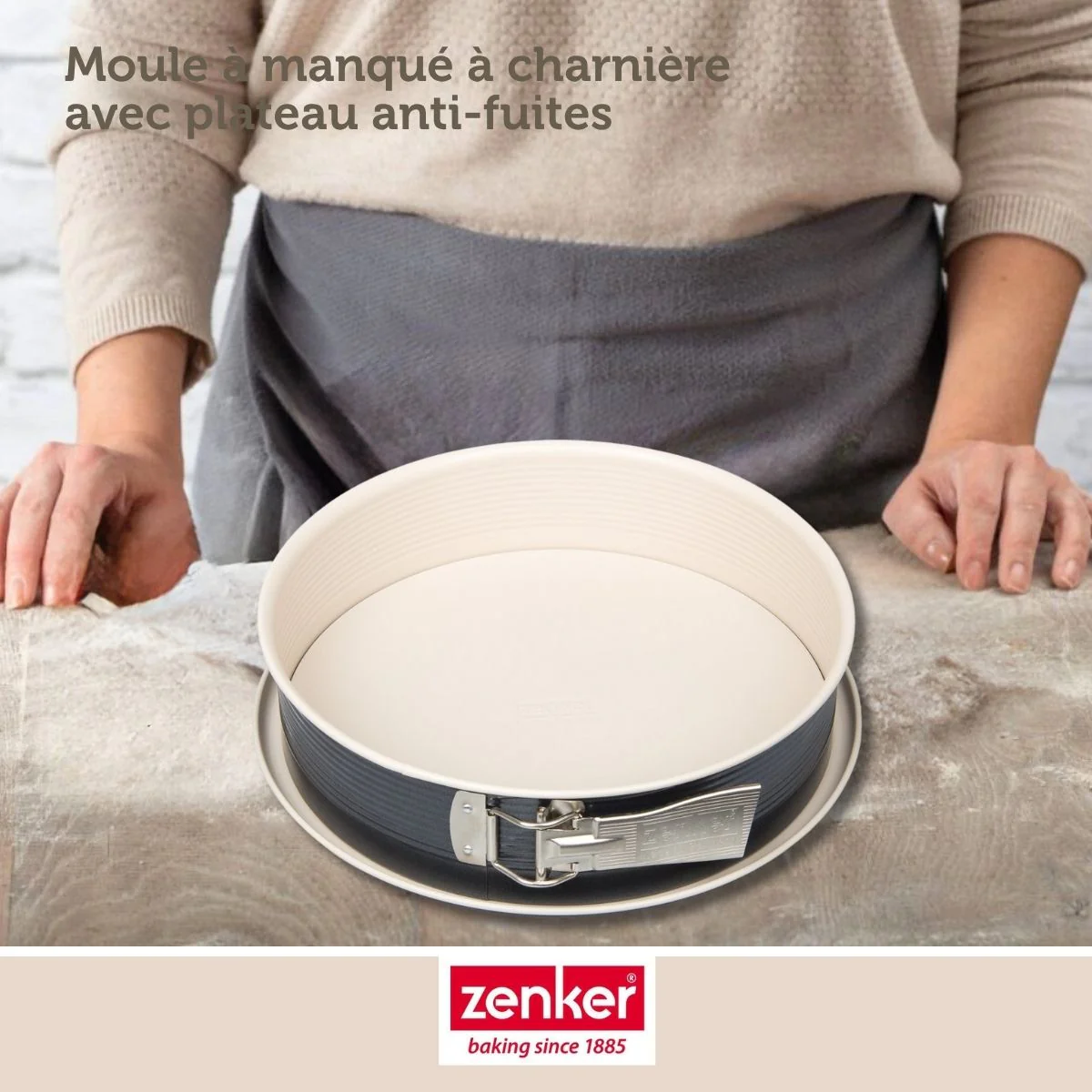 Moule à manqué à charnière Zenker Crème noir 27 cm - Image 2