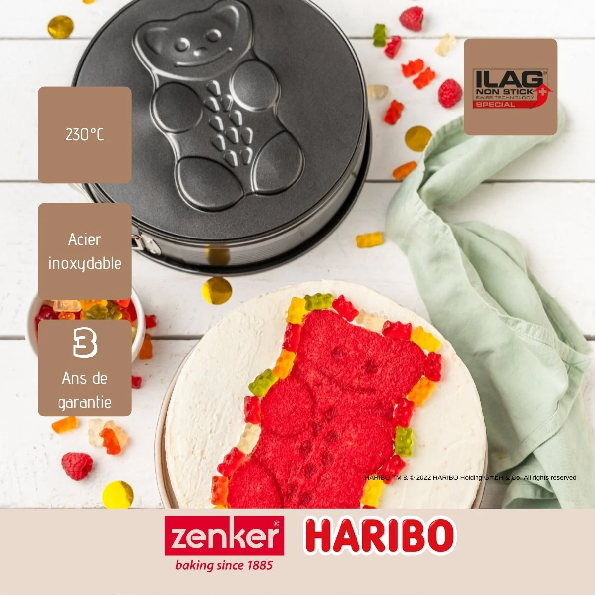 Moule à manqué à charnière 26 cm Zenker Haribo - Image 4