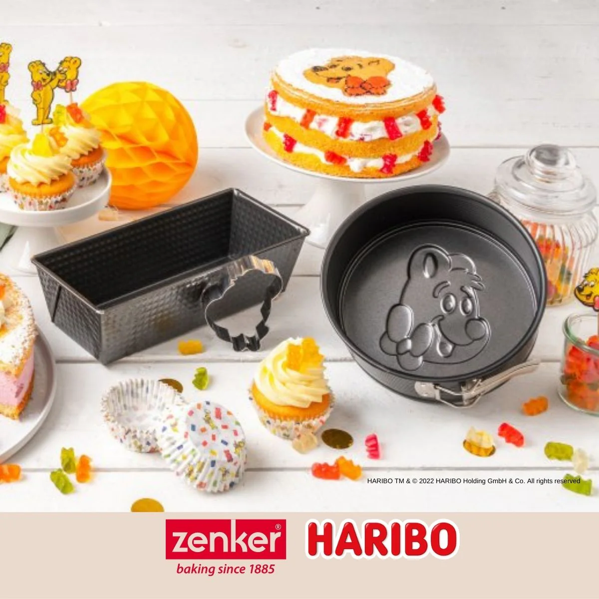 Moule à manqué à charnière 18 cm avec emporte-pièce Zenker Haribo - Image 9