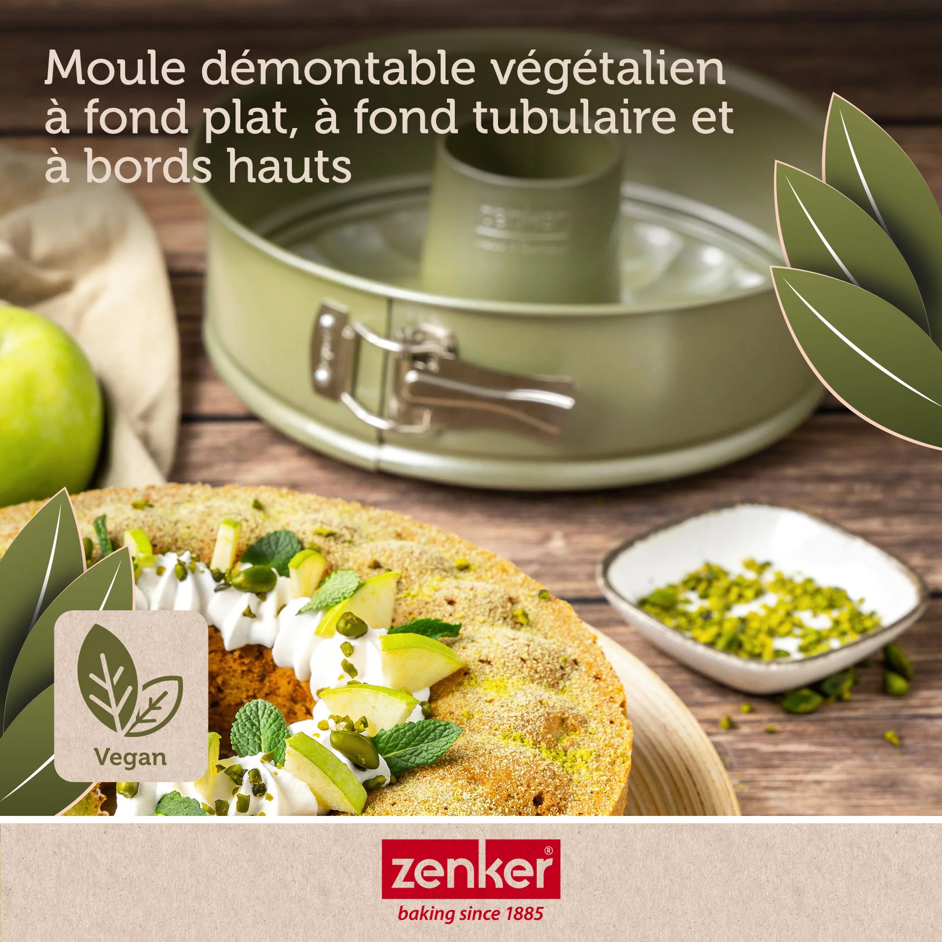 Moule à manqué et à savarin double fond 26 cm Zenker Green Vision - Image 5