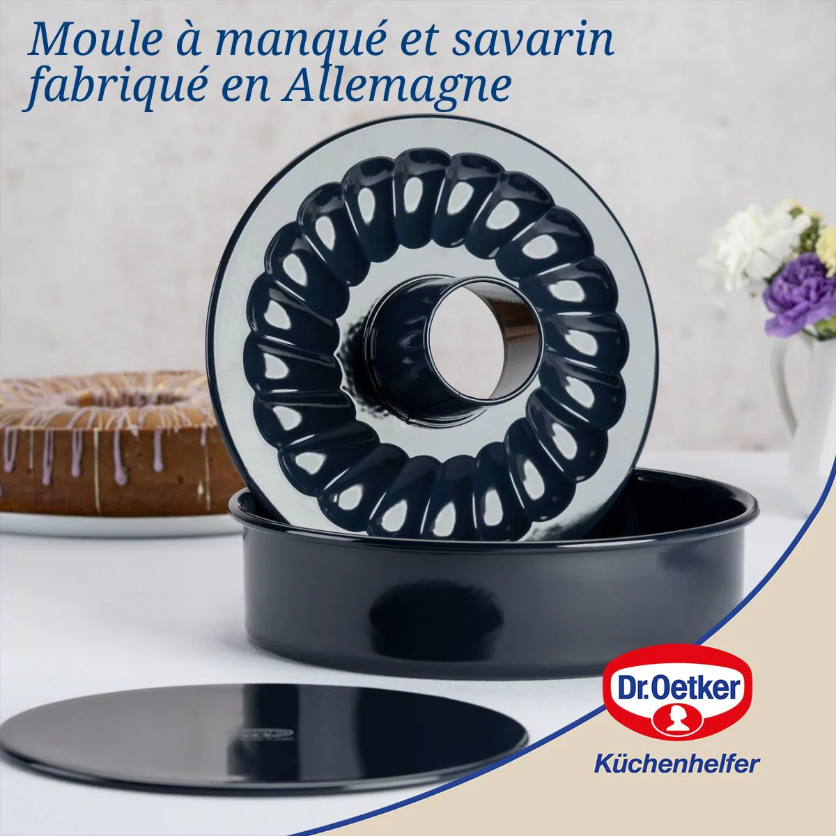 Moule à manqué et savarin double fond 28 cm Dr. Oetker Back Liebe - Image 2