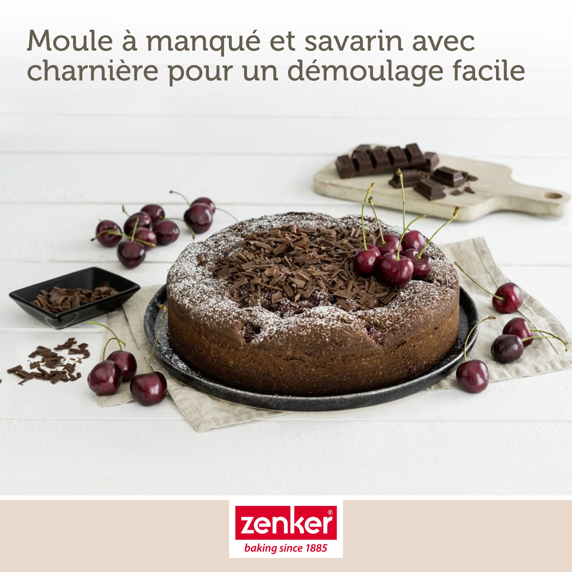 Moule à manqué et savarin double fond 28 cm Zenker Black Metallic - Image 5