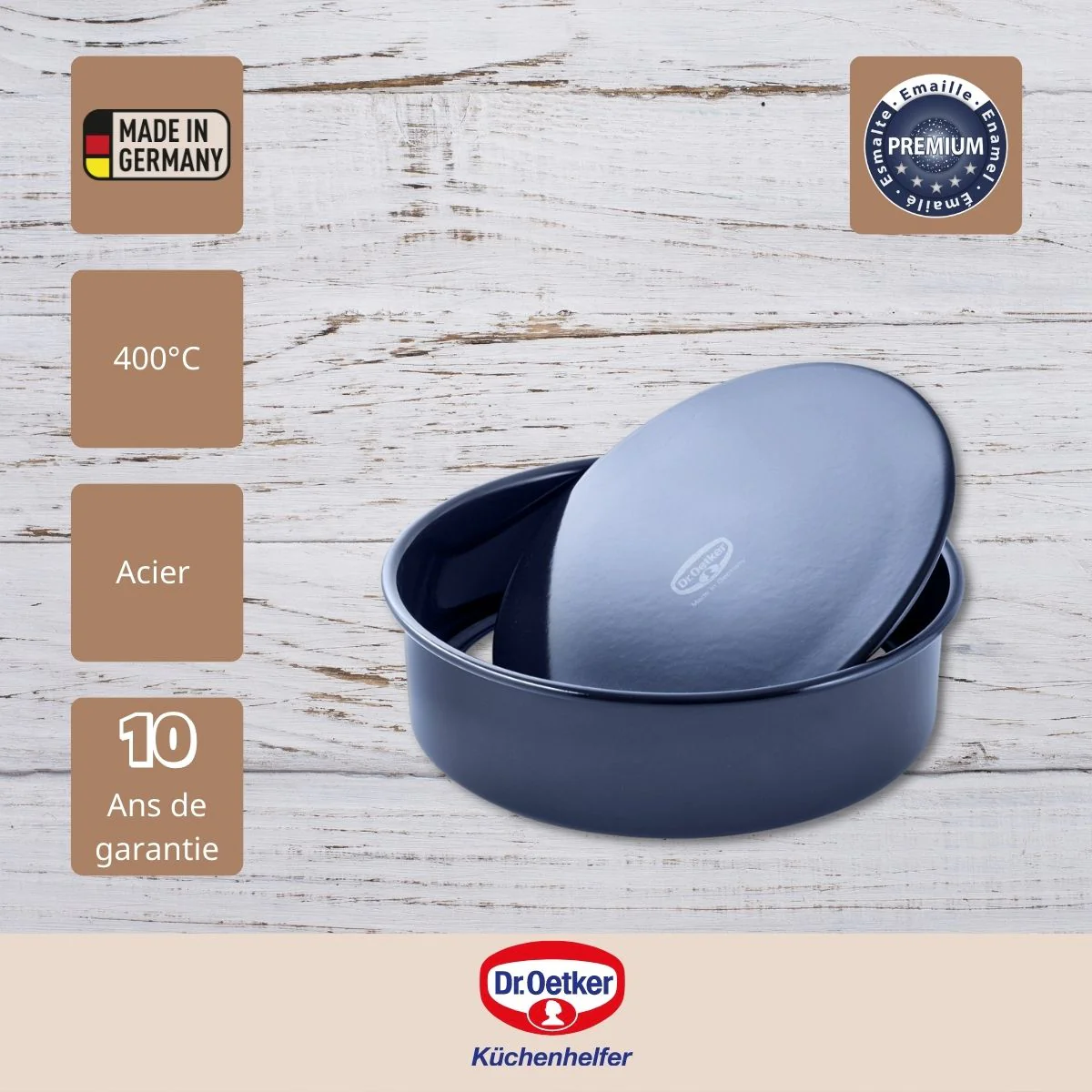 Moule à manqué fond amovible 26,5 cm Dr Oetker Back Liebe - Image 4