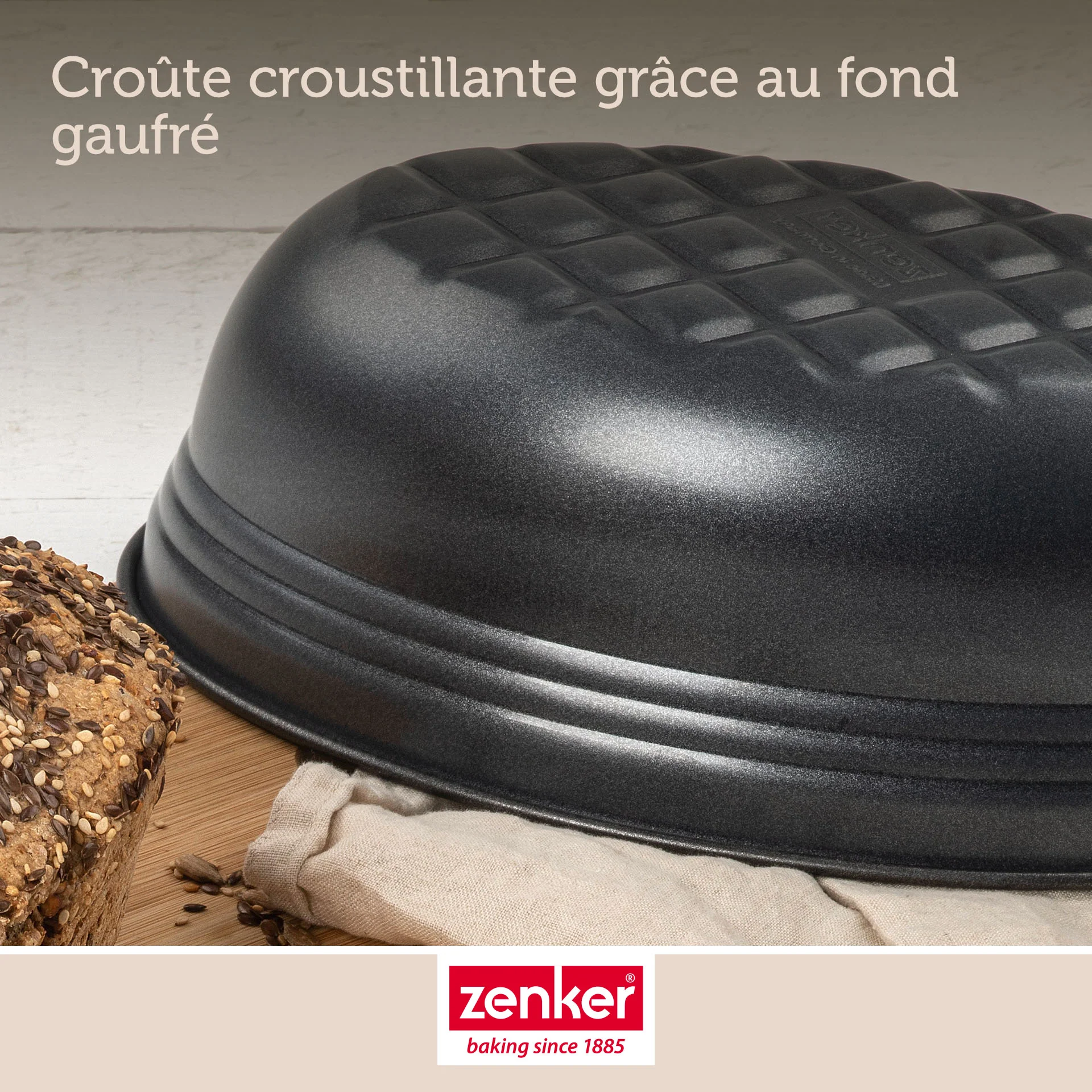 Moule à pain ovale 26 x 16 cm Zenker Black Metallic - Image 6