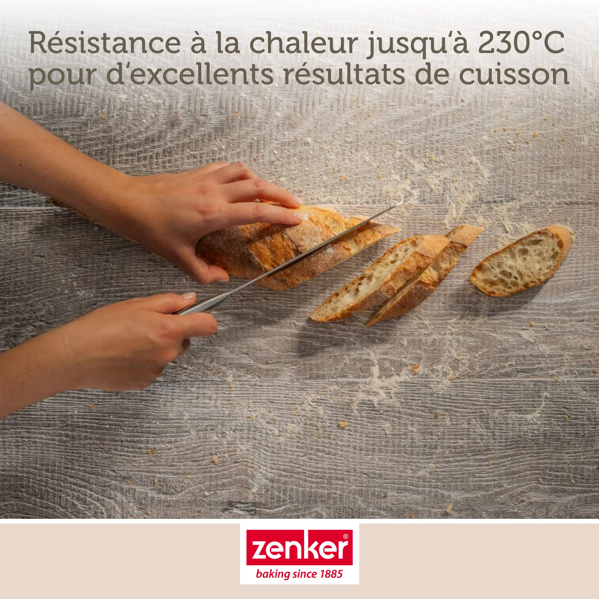 Moule à baguette 3 empreintes 38 x 27 cm Zenker Mojave Gold - Image 5