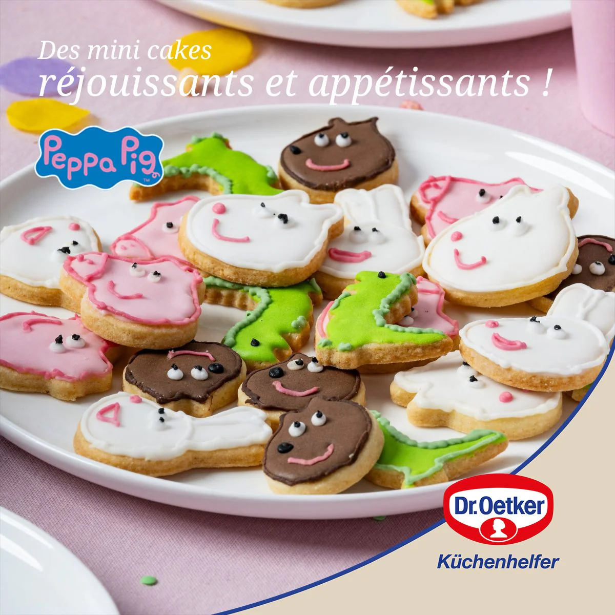 Moule mini cakes silicone 29 x 17,5 cm Dr. Oetker Peppa Pig - Image 2