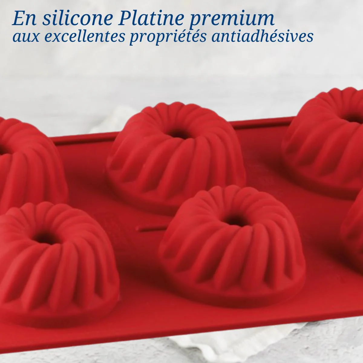 Moule à kougelhofs 6 empreintes 30 cm Dr.Oetker Flexxibel Love - Image 5