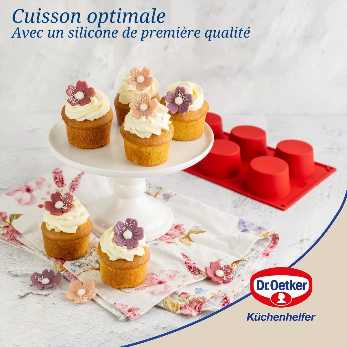 Moule à muffins 6 empreintes 30 x 18 cm Dr.Oetker Flexxibel Love - Image 3