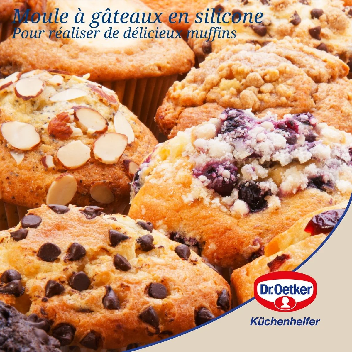 Moule à muffins 6 empreintes 30 x 18 cm Dr.Oetker Flexxibel Love - Image 4